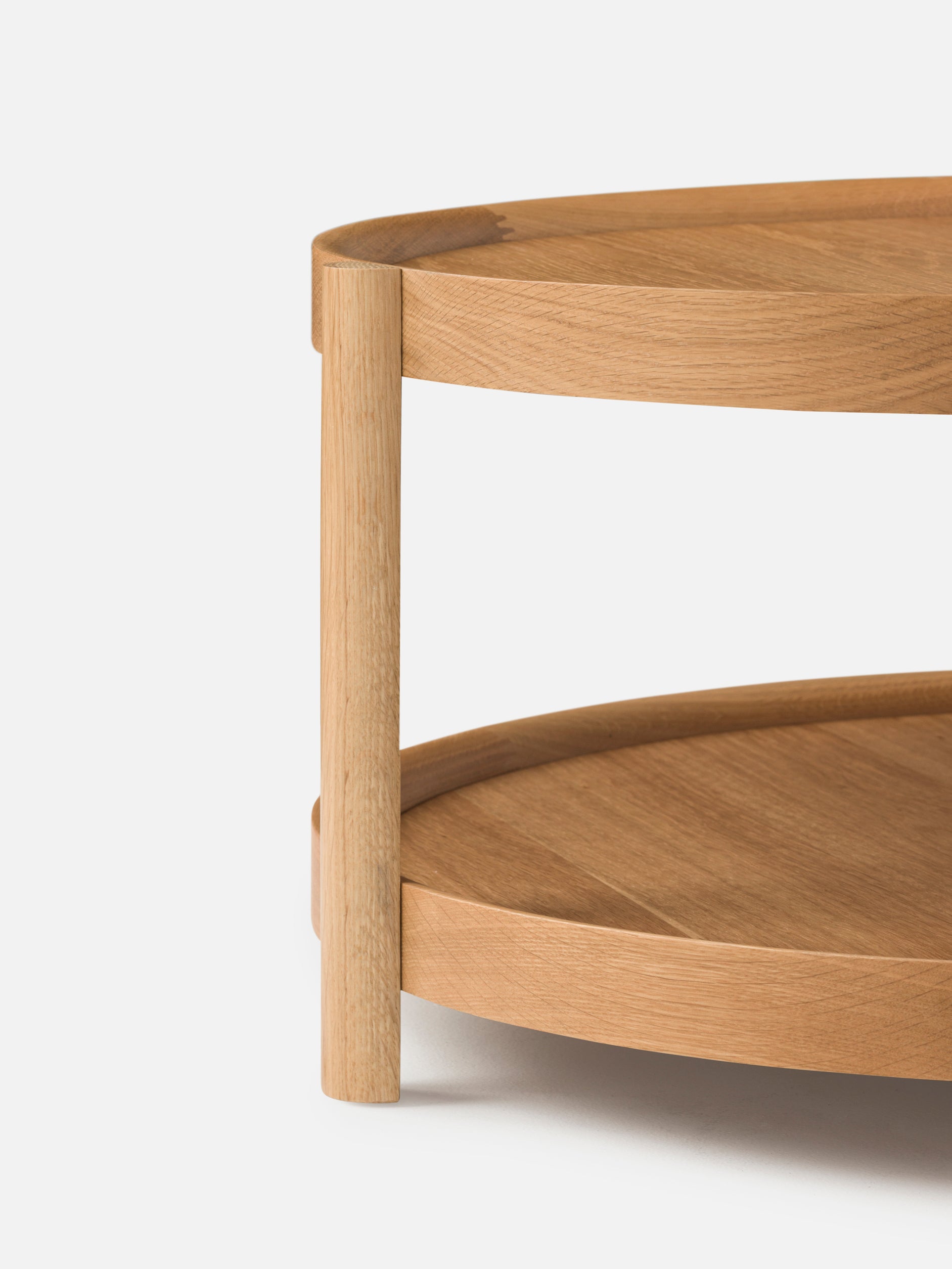 Column Coffee Table Oak/Plywood / One Size