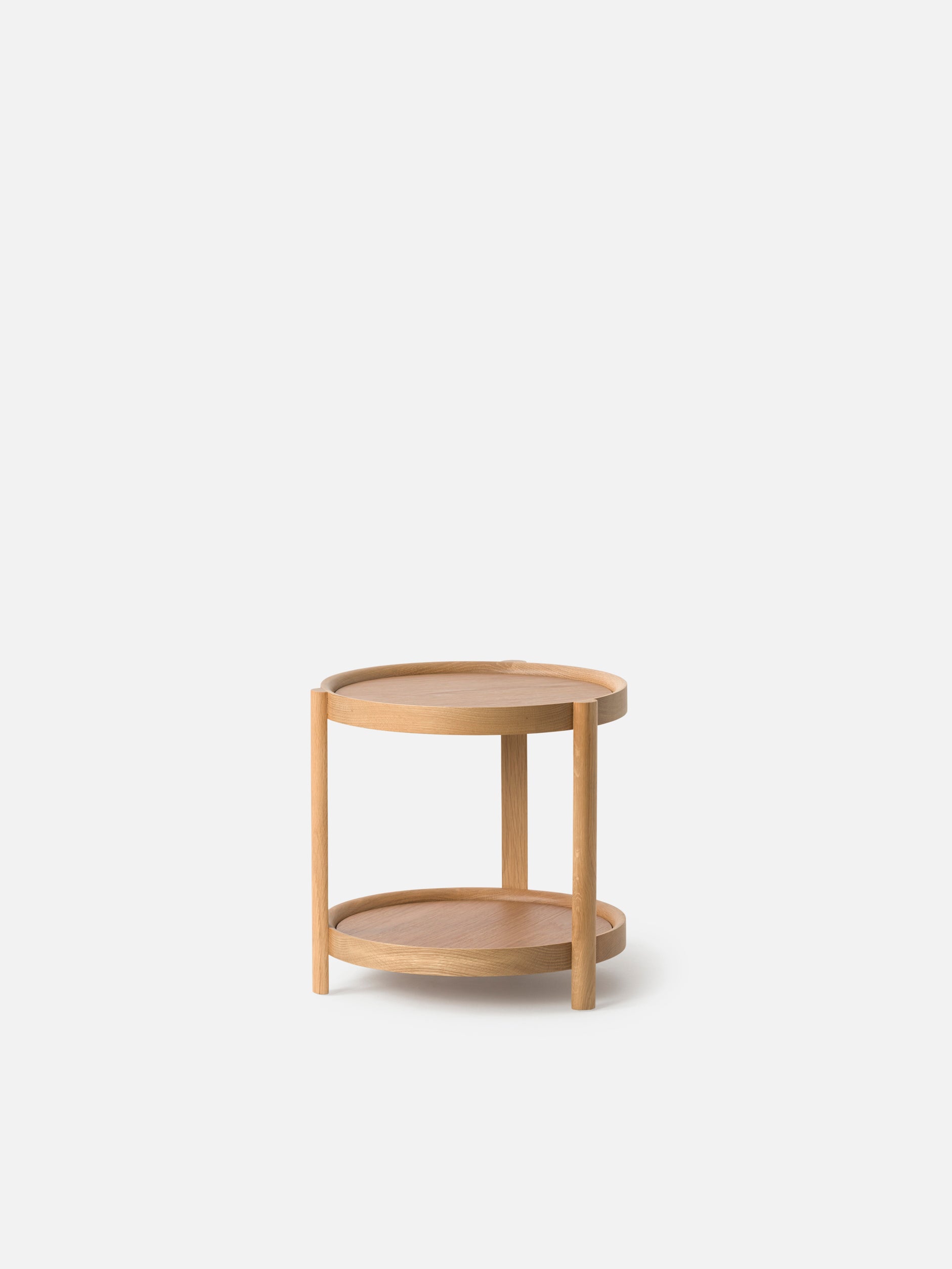 Column Side Table Oak/Plywood / One Size