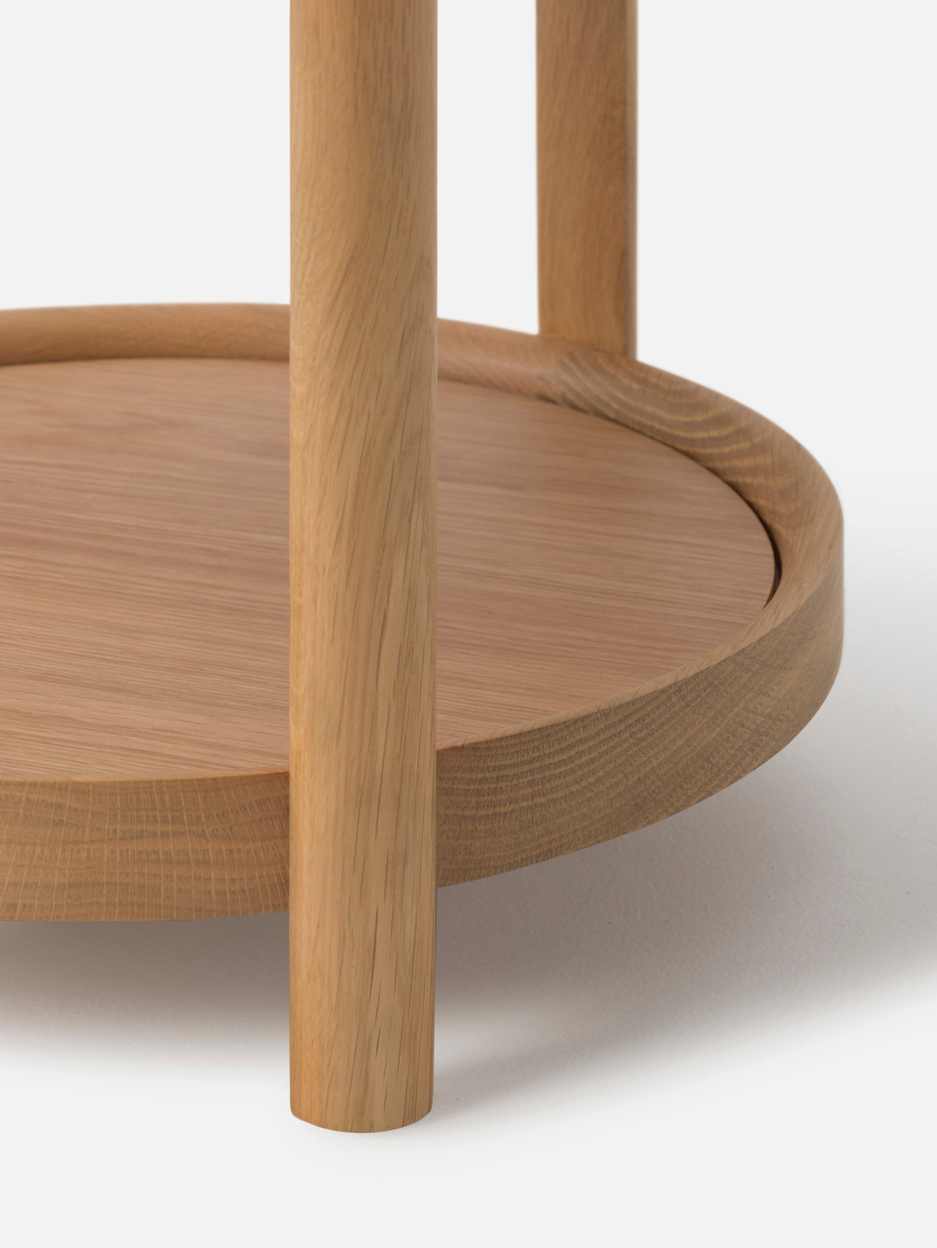 Column Side Table Oak/Plywood / One Size