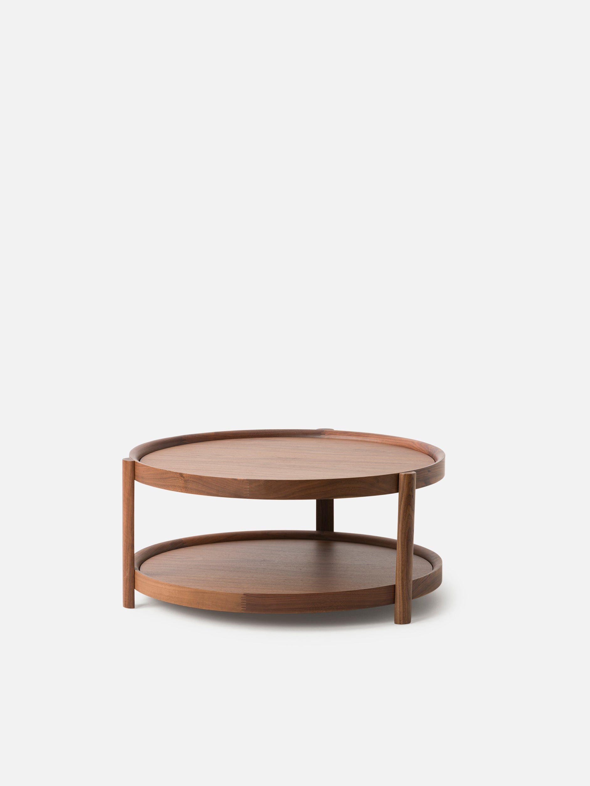 Column Coffee Table Walnut/Plywood / One Size