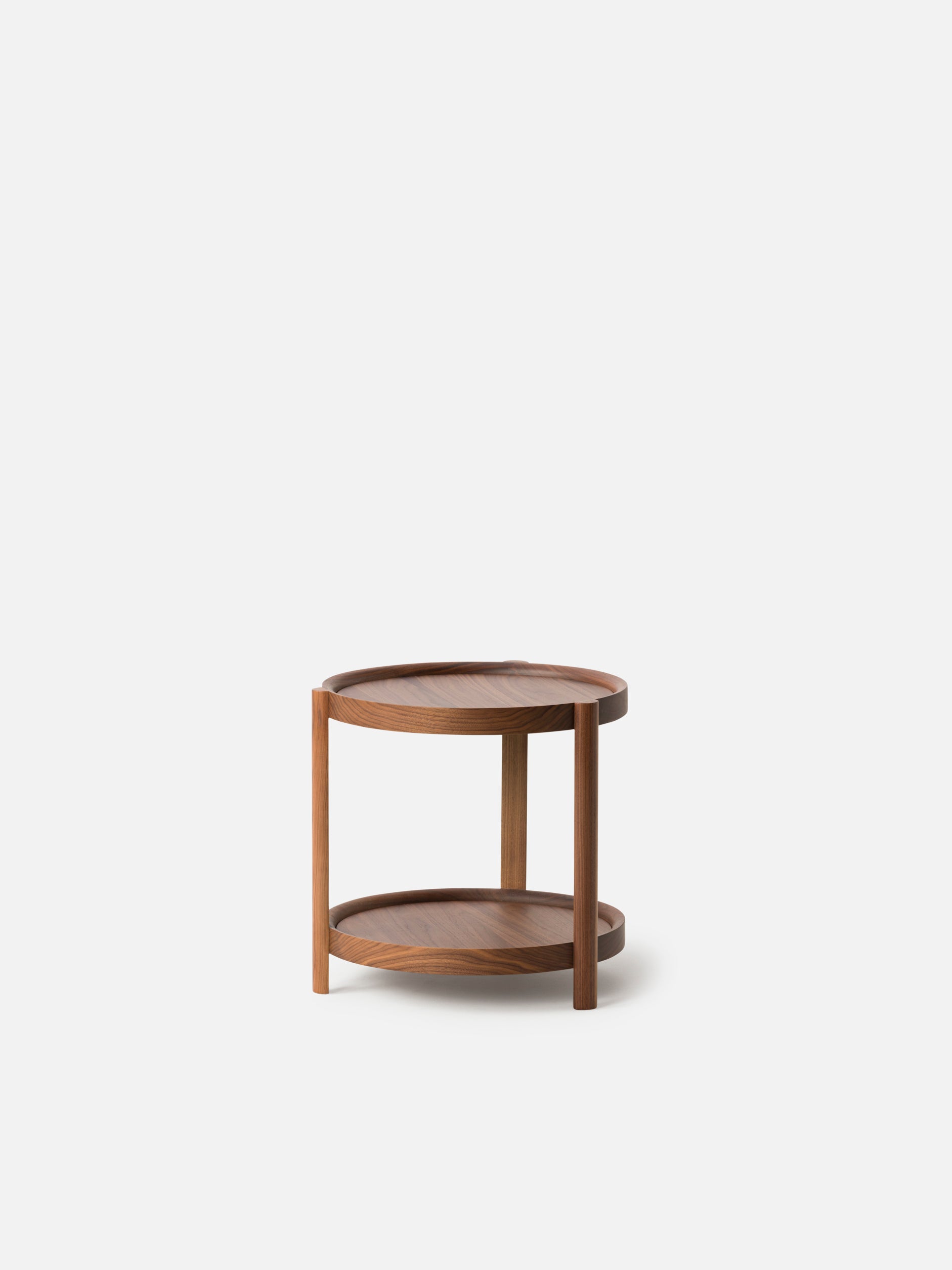 Column Side Table Walnut/Plywood / One Size