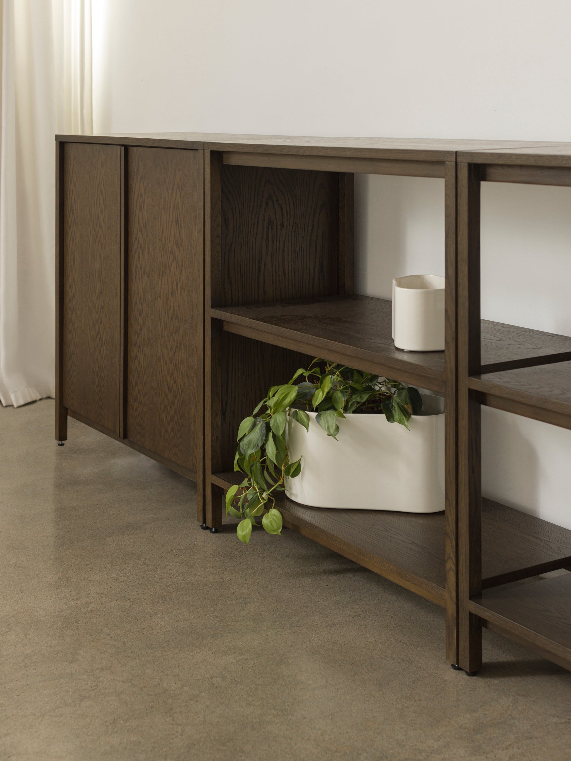 Craft Cabinet Smoked Oak / Low