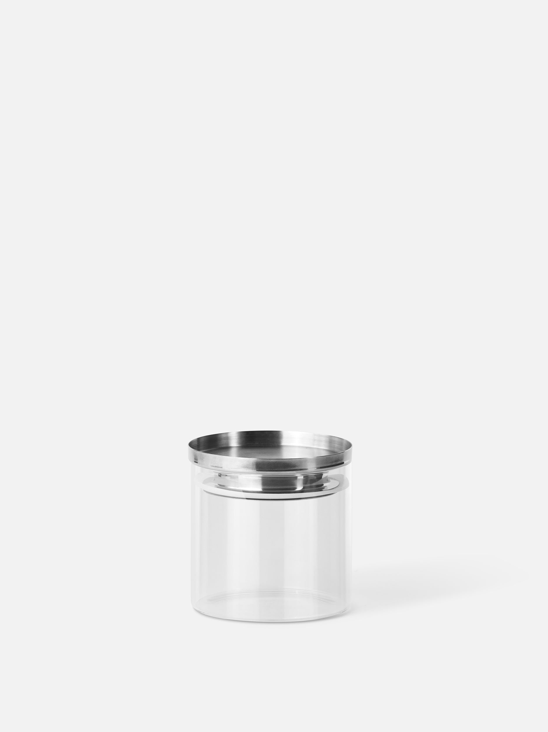 Stacking Canister Clear/Stainless Steel / Small
