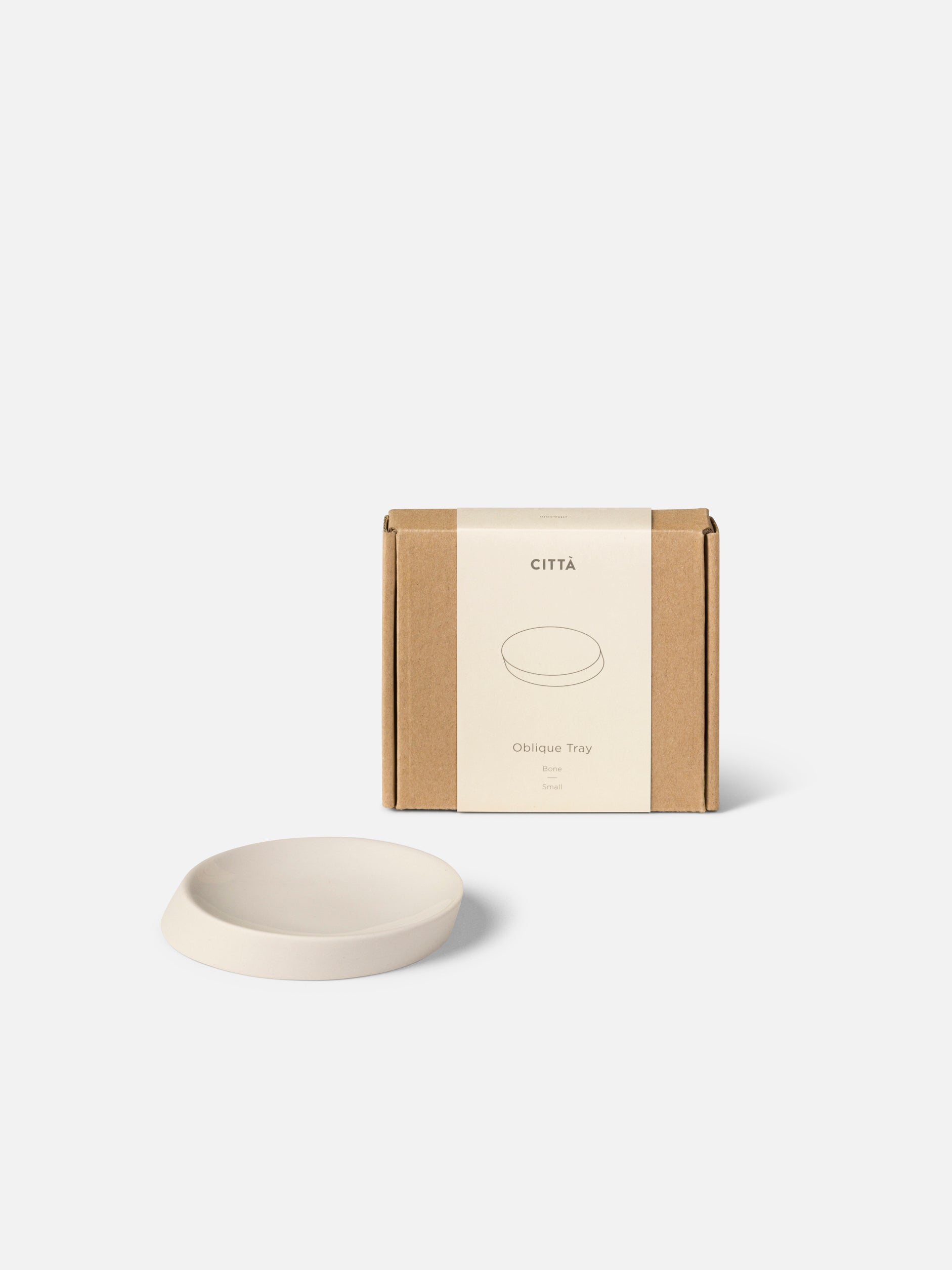 Oblique Tray Bone / Small
