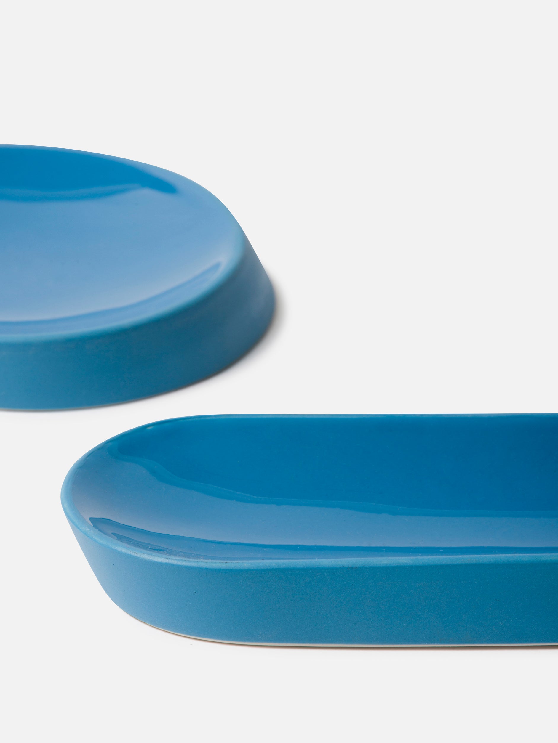 Oblique Tray Azure Blue / Large