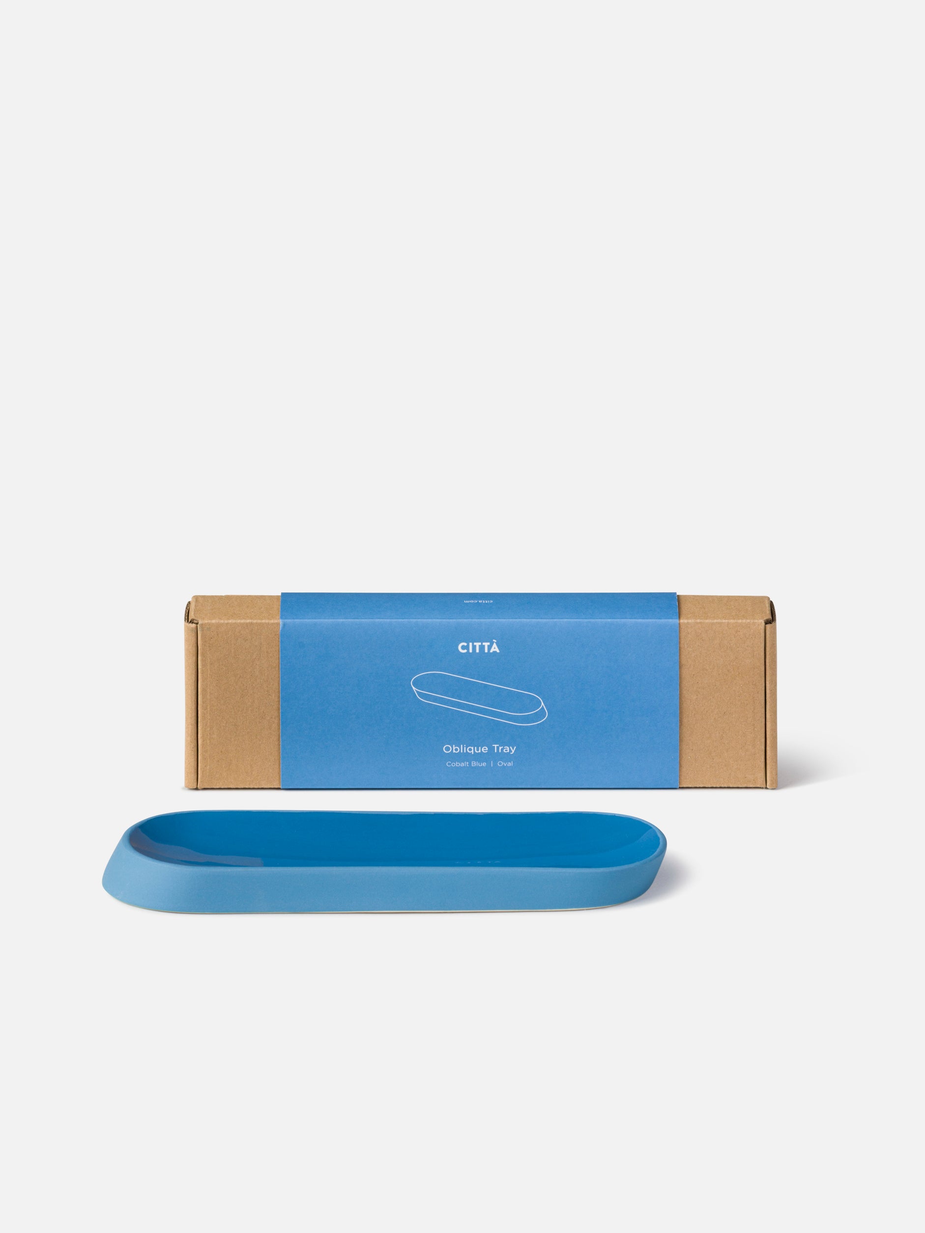 Oblique Tray Azure Blue / Medium