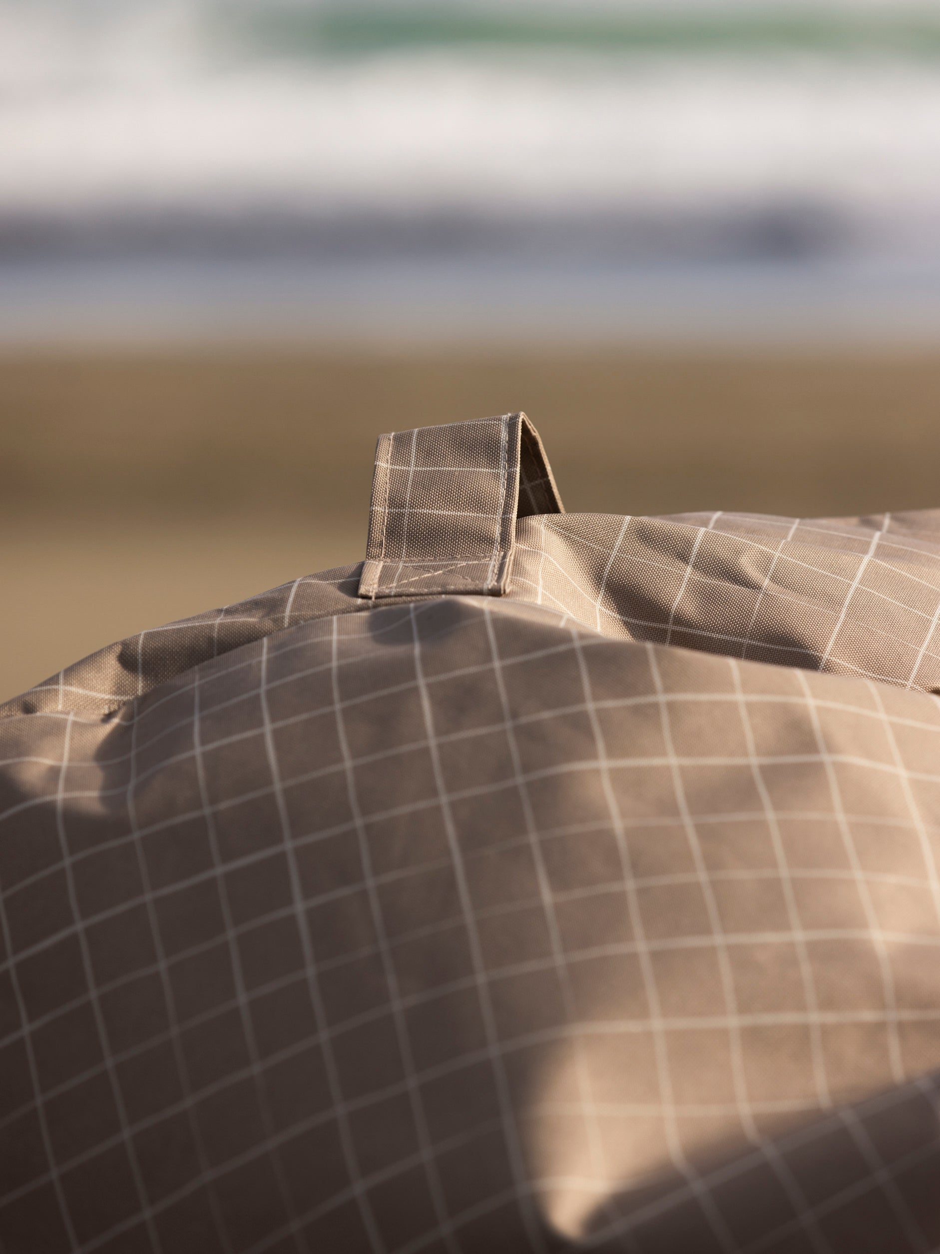 Grid Bean Bag Taupe/Cream / 300L