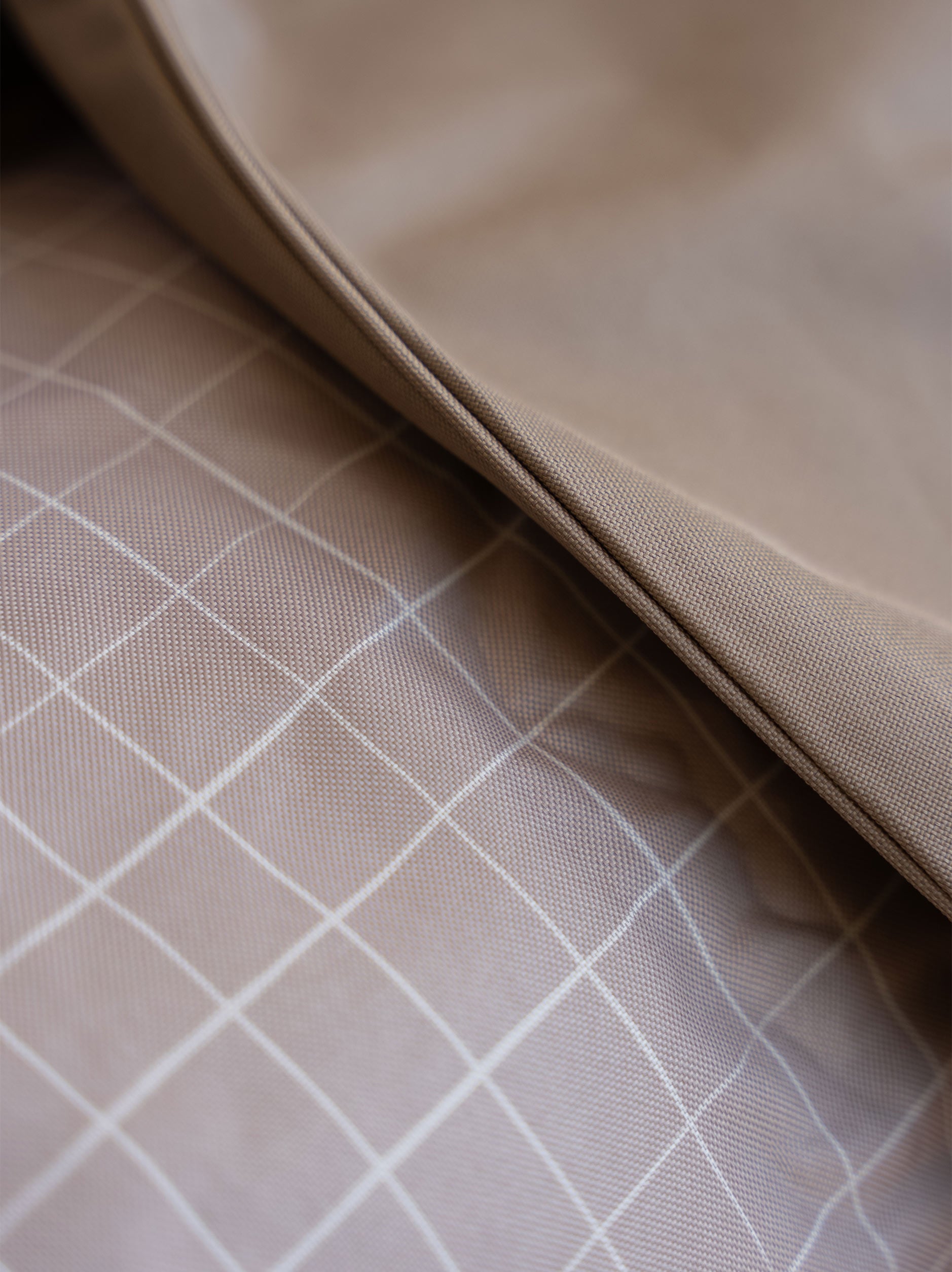 Grid Bean Bag Taupe/Cream / 300L