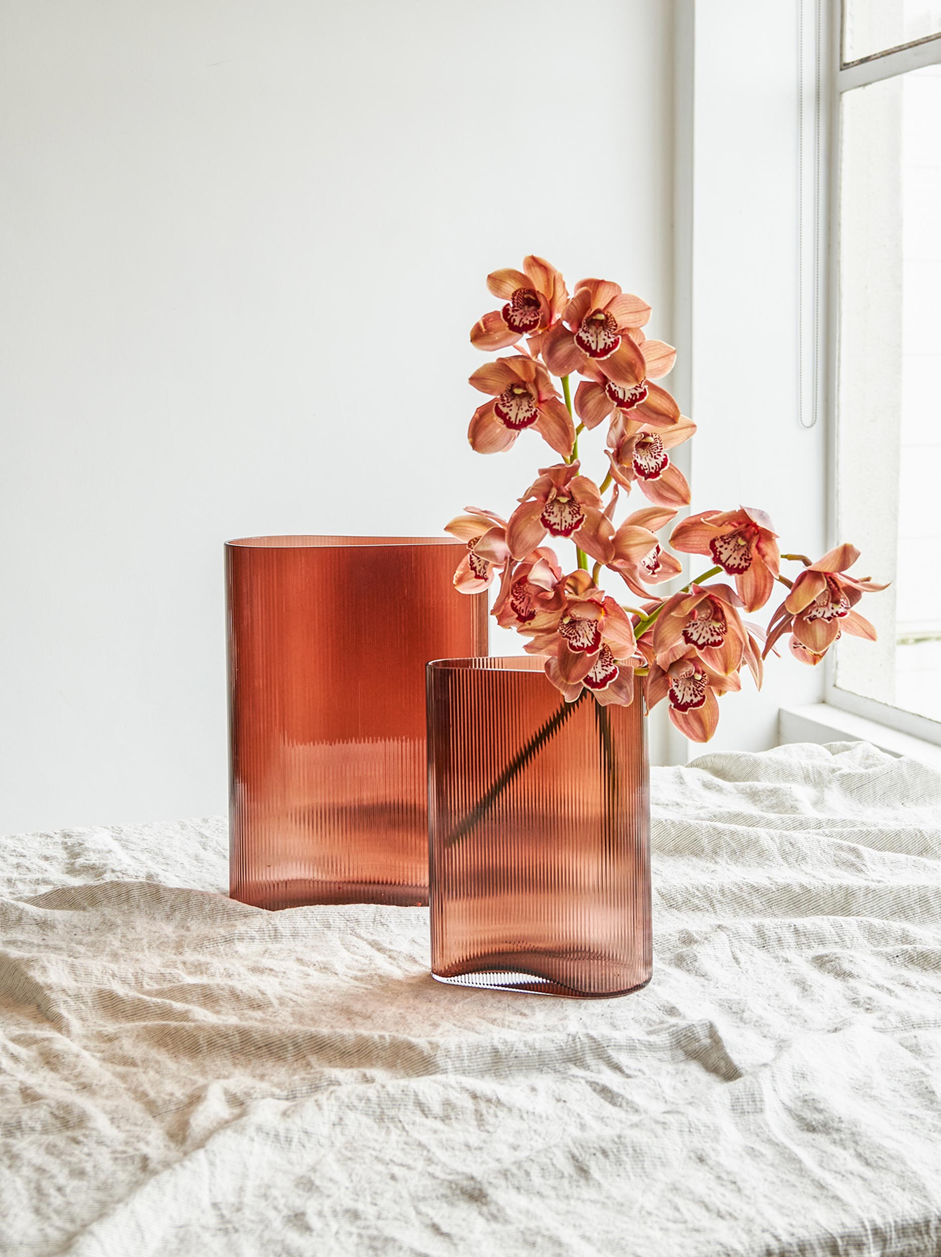 Nude Mist Vase Caramel / Large