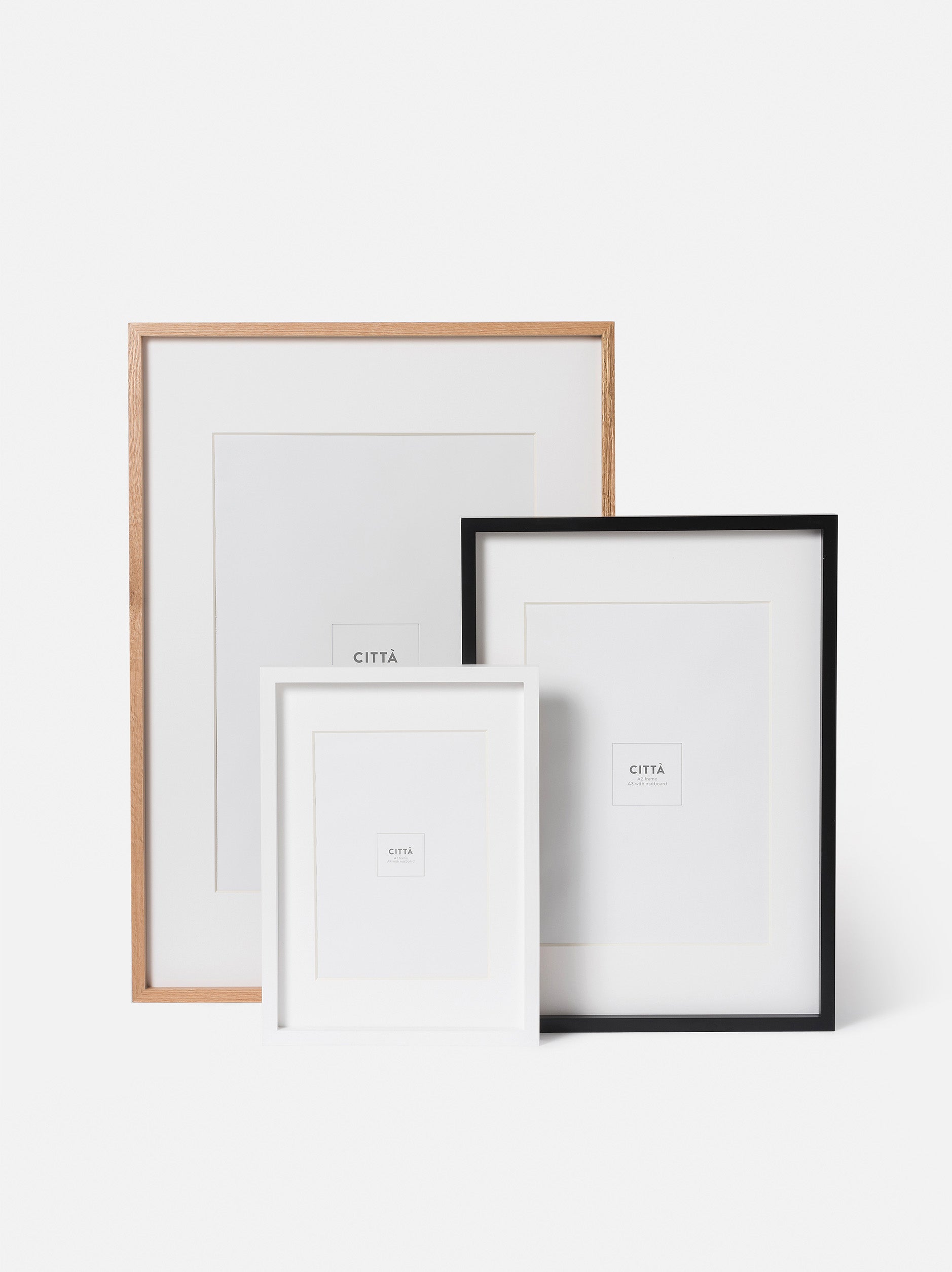 Edge Picture Frame Black / A3
