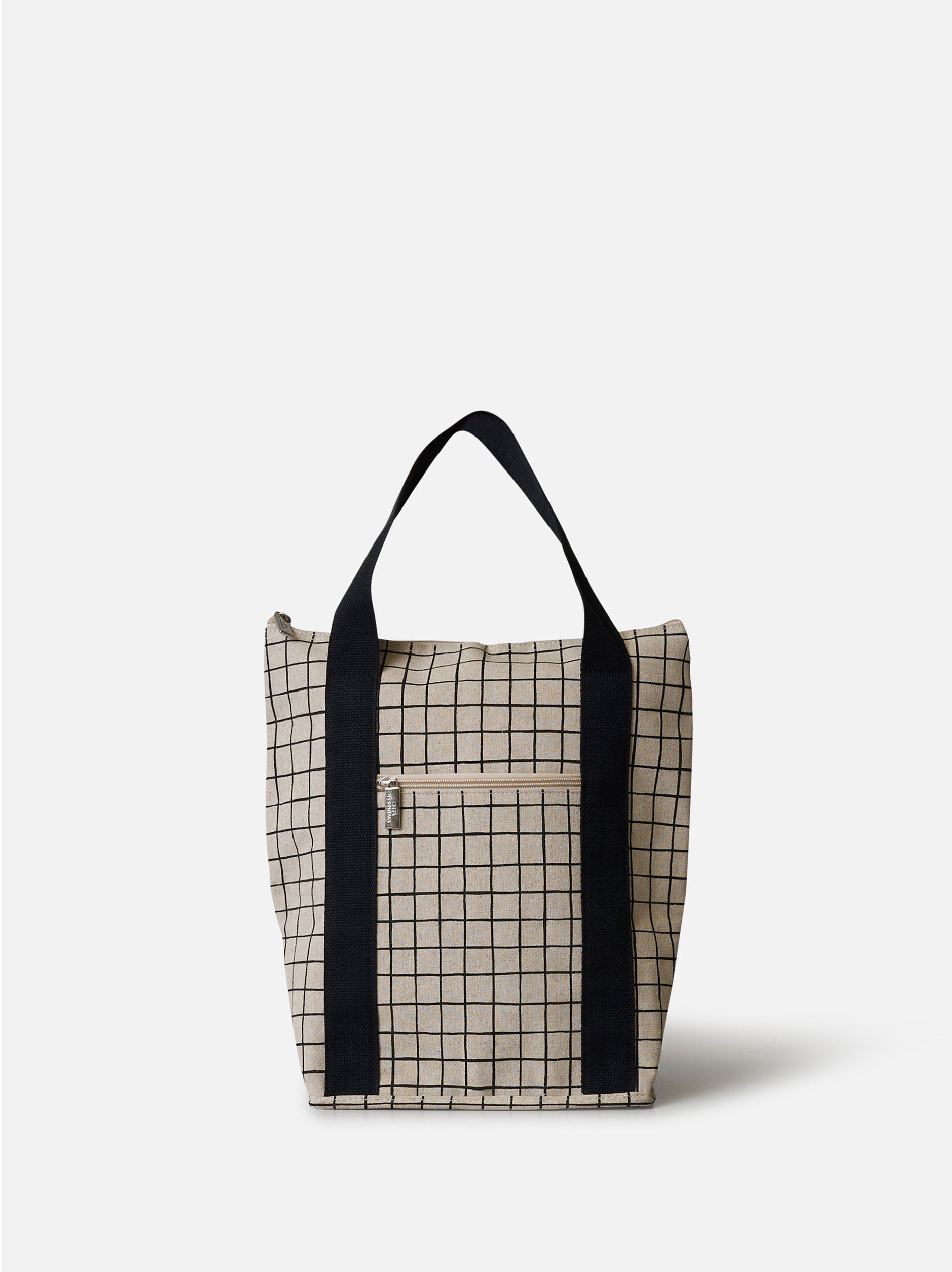 Grid Wine Cooler Bag Natural / One Size