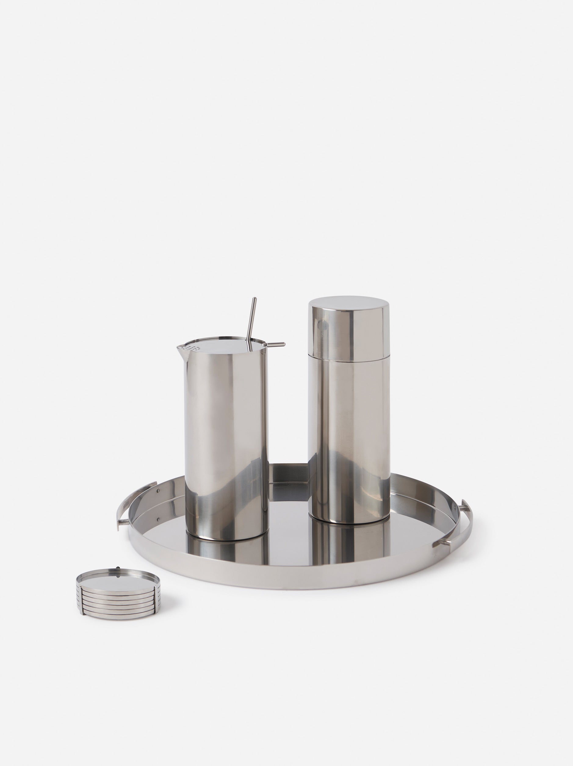 Stelton x Arne Jacobsen Serving Tray Stainless Steel / 33.5cmdia