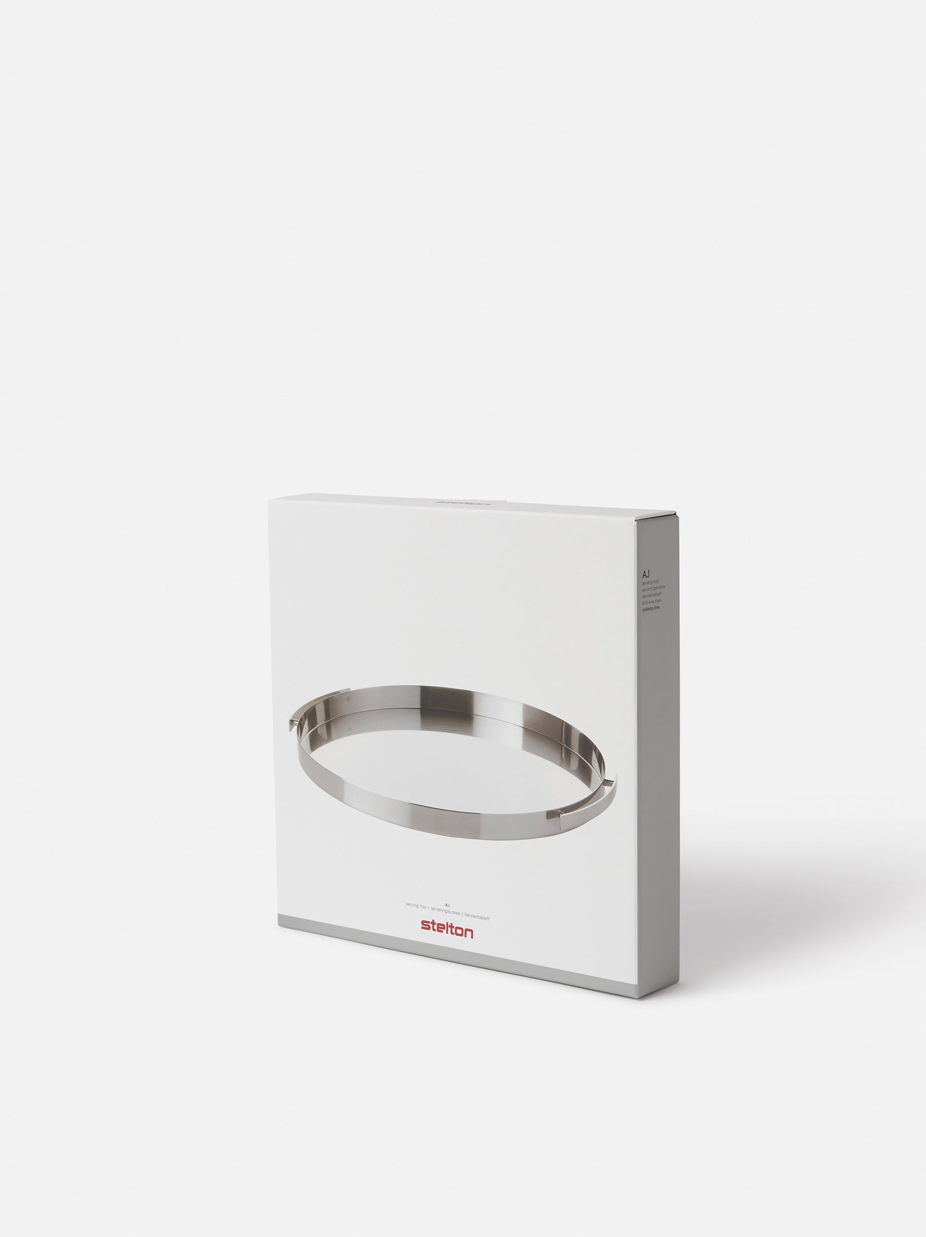 Stelton x Arne Jacobsen Serving Tray Stainless Steel / 33.5cmdia