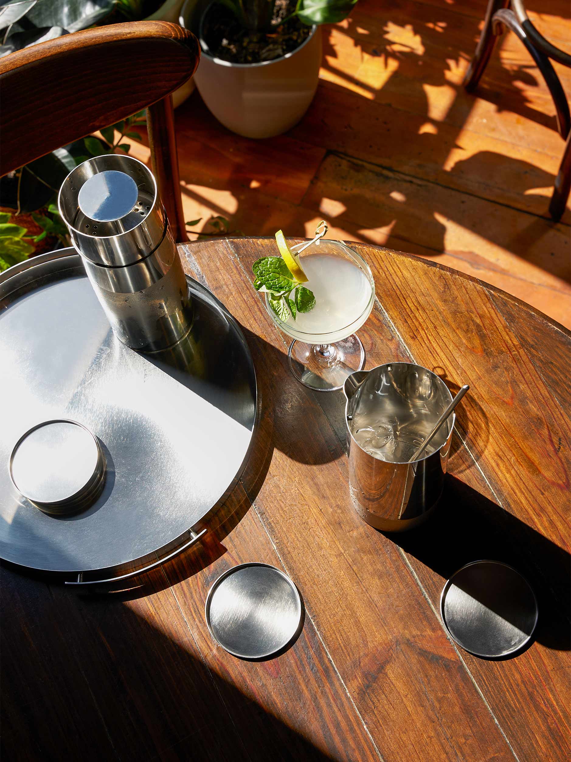 Stelton x Arne Jacobsen Coaster Stainless Steel / 8.5cmdia