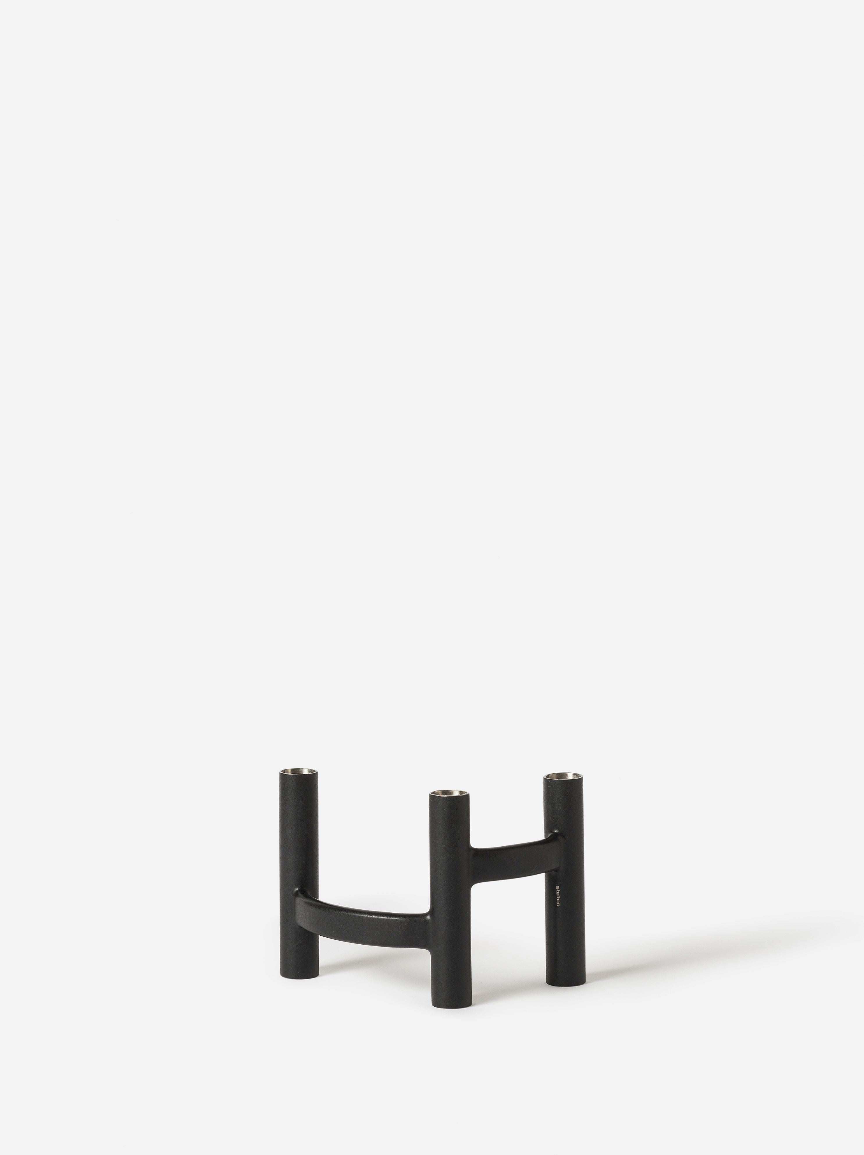Stelton Ora Three-Branch Candleholder Black / One Size