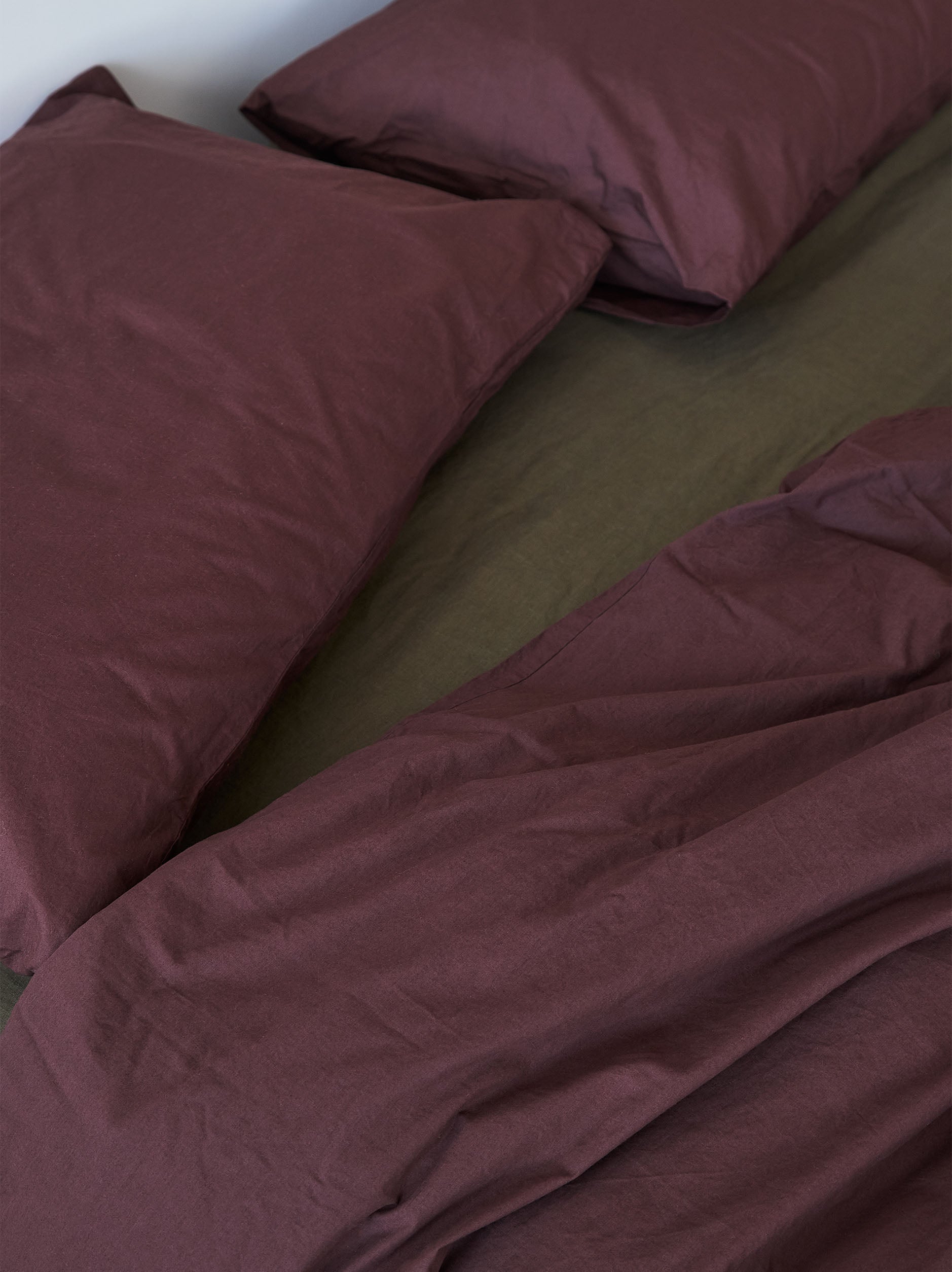 Mulberry Organic Cotton Duvet Cover Mulberry / King Single/Double