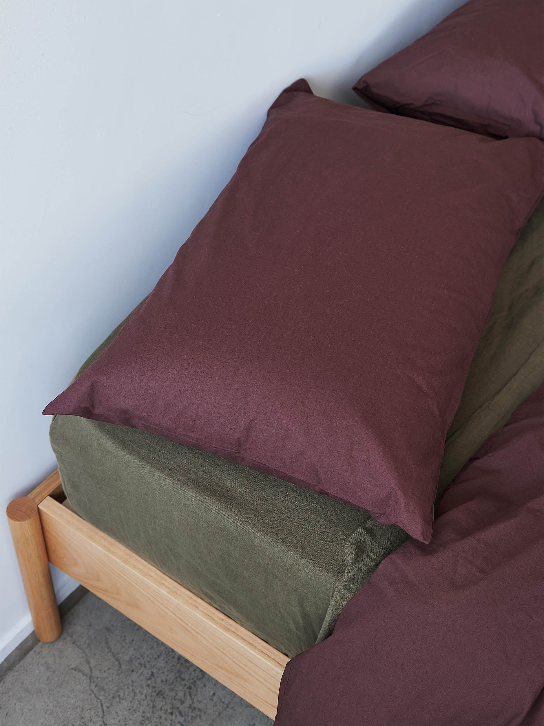 Mulberry Organic Cotton Duvet Cover Mulberry / Queen