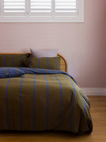 Duo Duvet Cover Ivy/Aegean / Super King