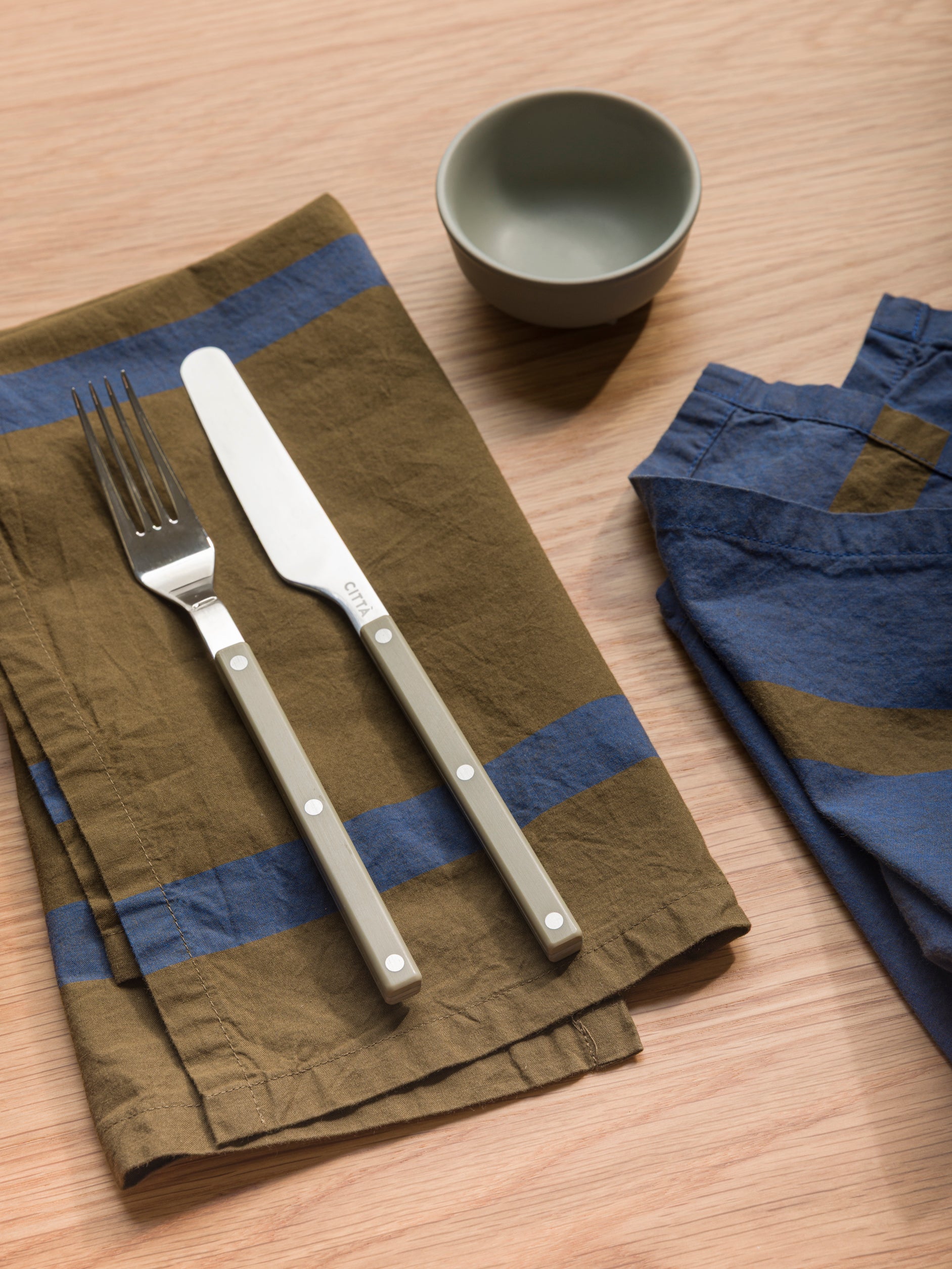 Duo Napkin Ivy/Aegean / 45x45