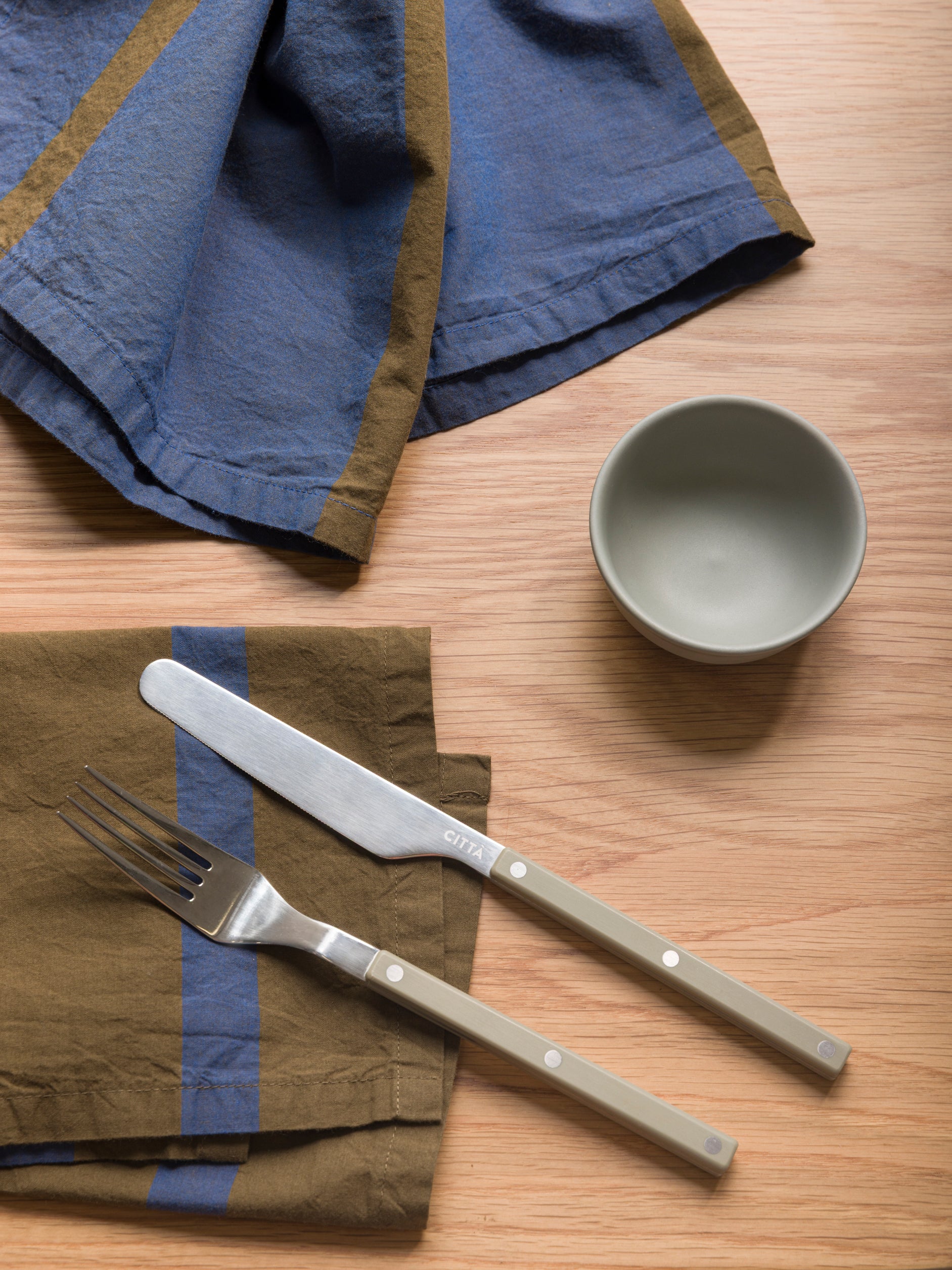 Duo Napkin Ivy/Aegean / 45x45