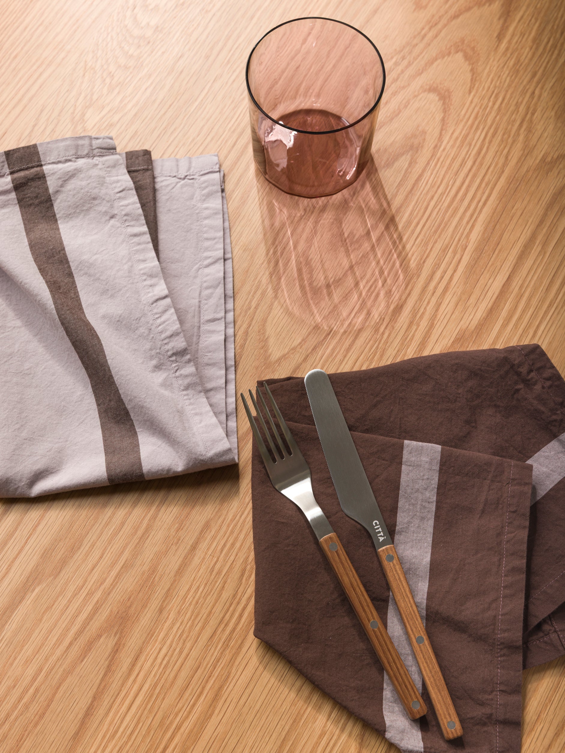 Duo Napkin Pansy/Rye / 45x45
