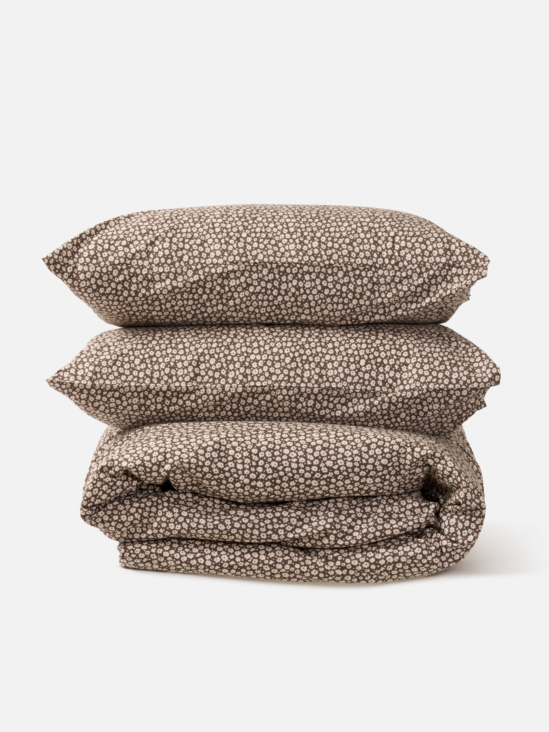 Forget Me Not Organic Cotton Duvet Cover Rye/Bone / King Single/Double