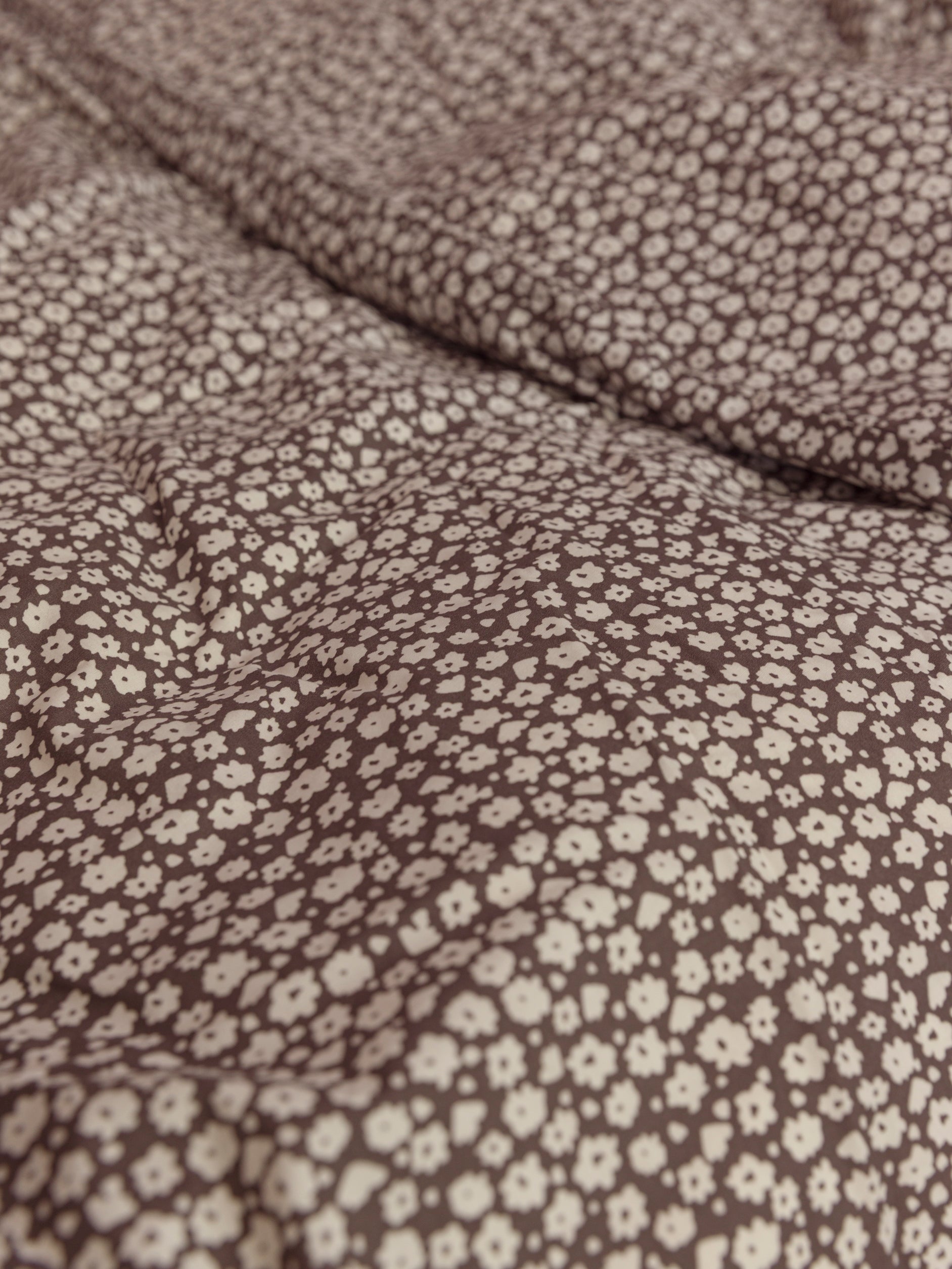 Forget Me Not Organic Cotton Duvet Cover Rye/Bone / King