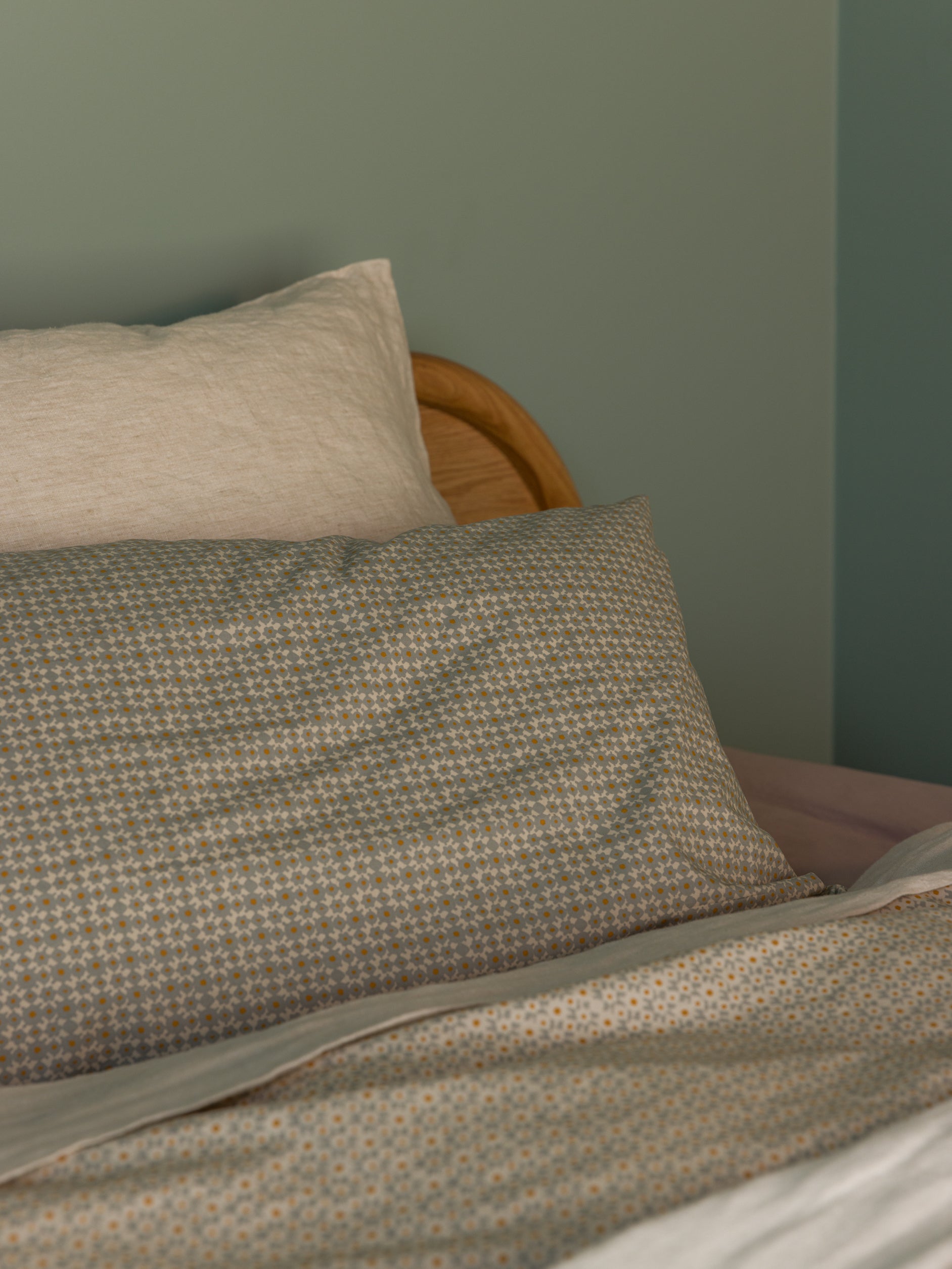 Porto Organic Cotton Pillowcase Pair Pumpkin/Cloud / Pillowcase Pair