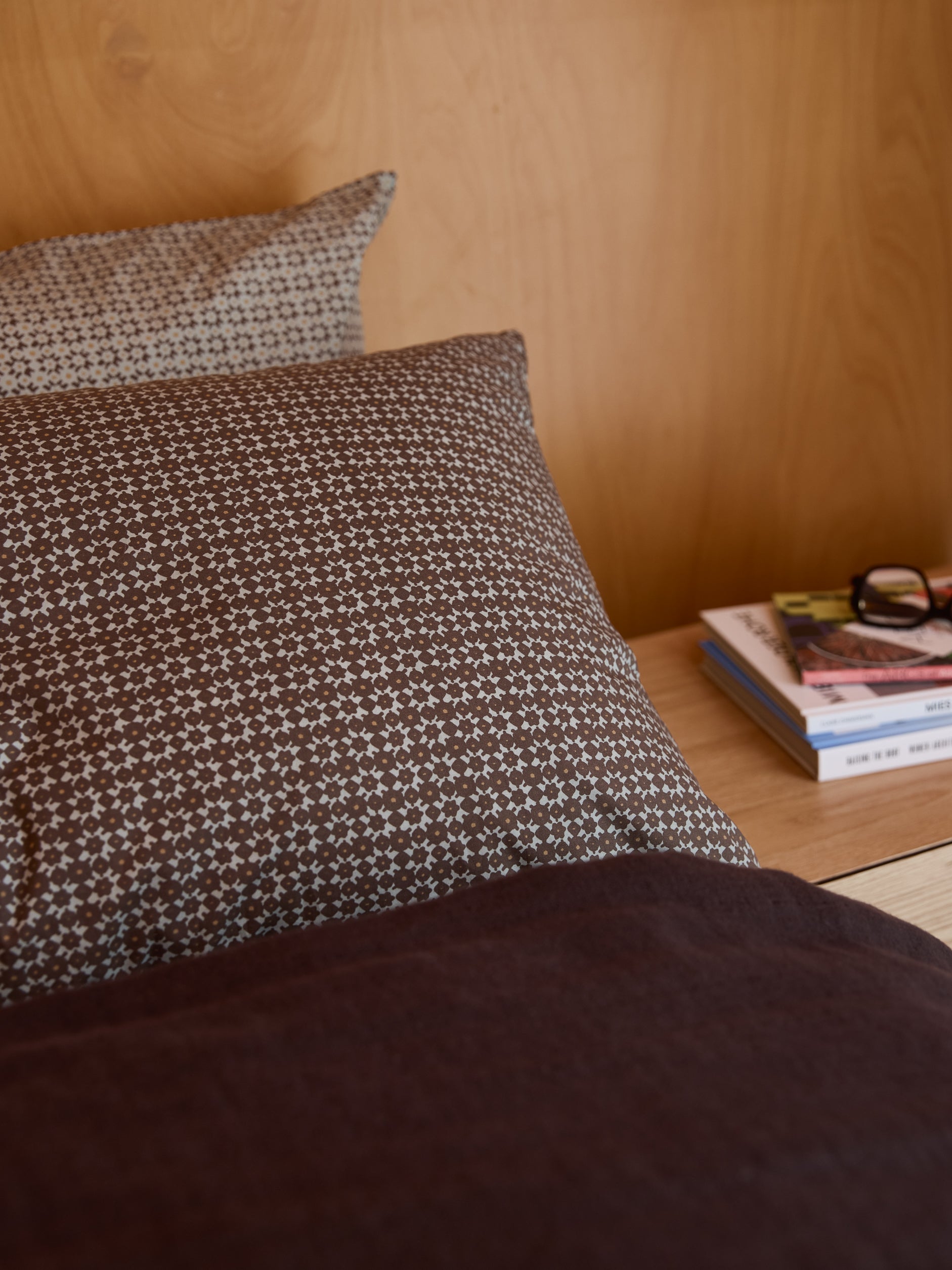 Porto Organic Cotton Lodge Pillowcase Pair Cocoa/Miso / Lodge Pillowcase Pair