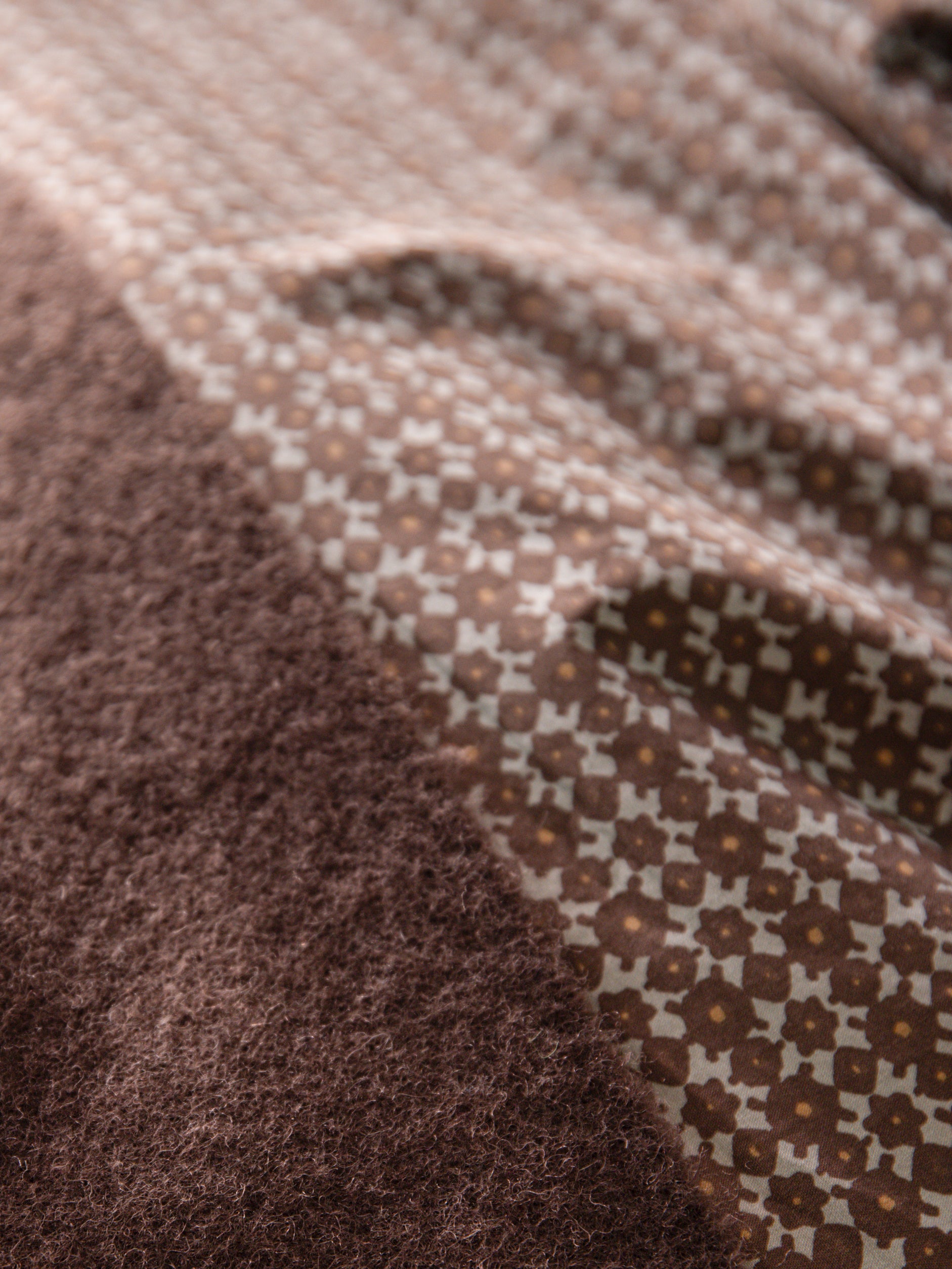 Porto Organic Cotton Duvet Cover Cocoa/Miso / Queen