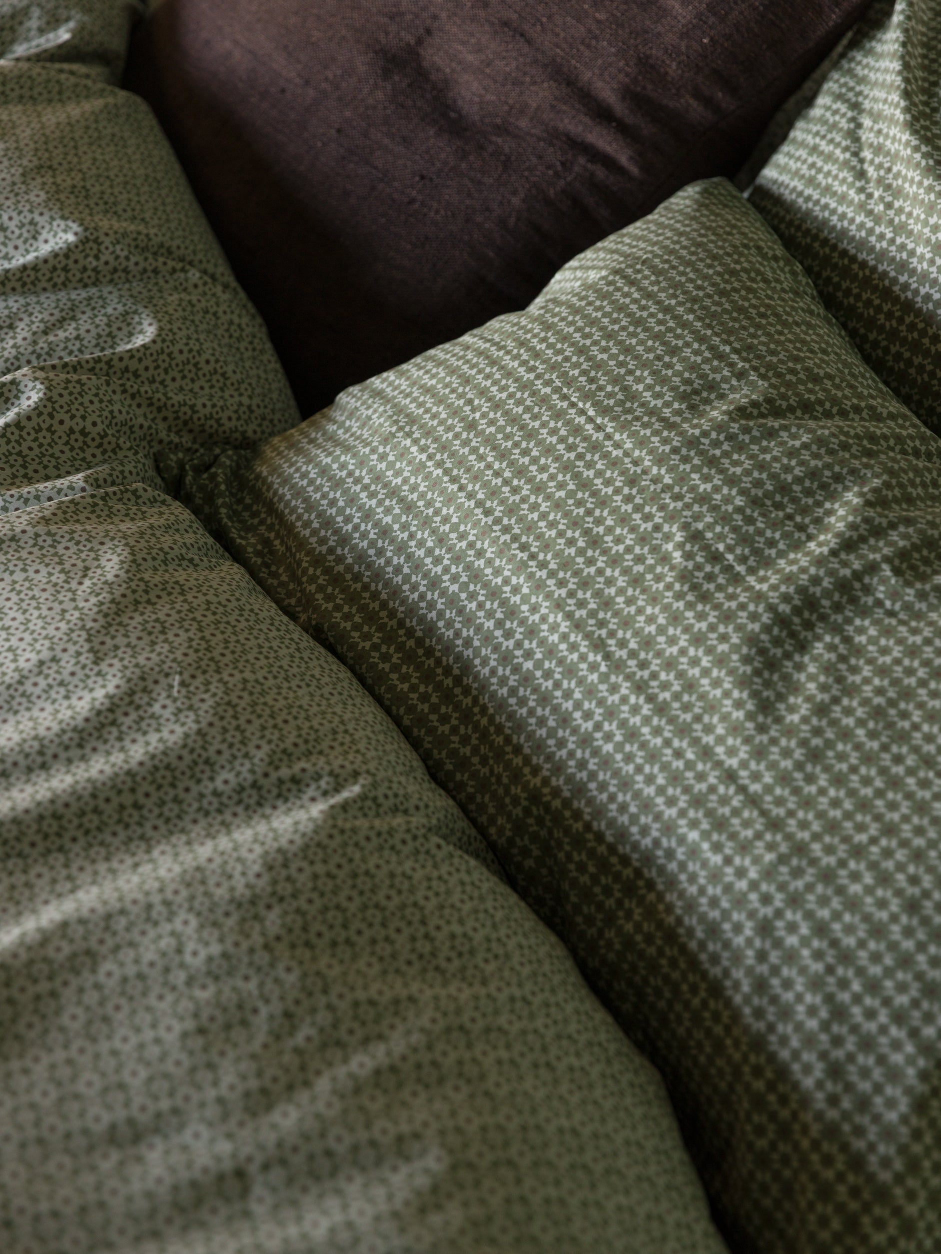 Porto Organic Cotton Pillowcase Pair Kale/Shadow / Pillowcase Pair