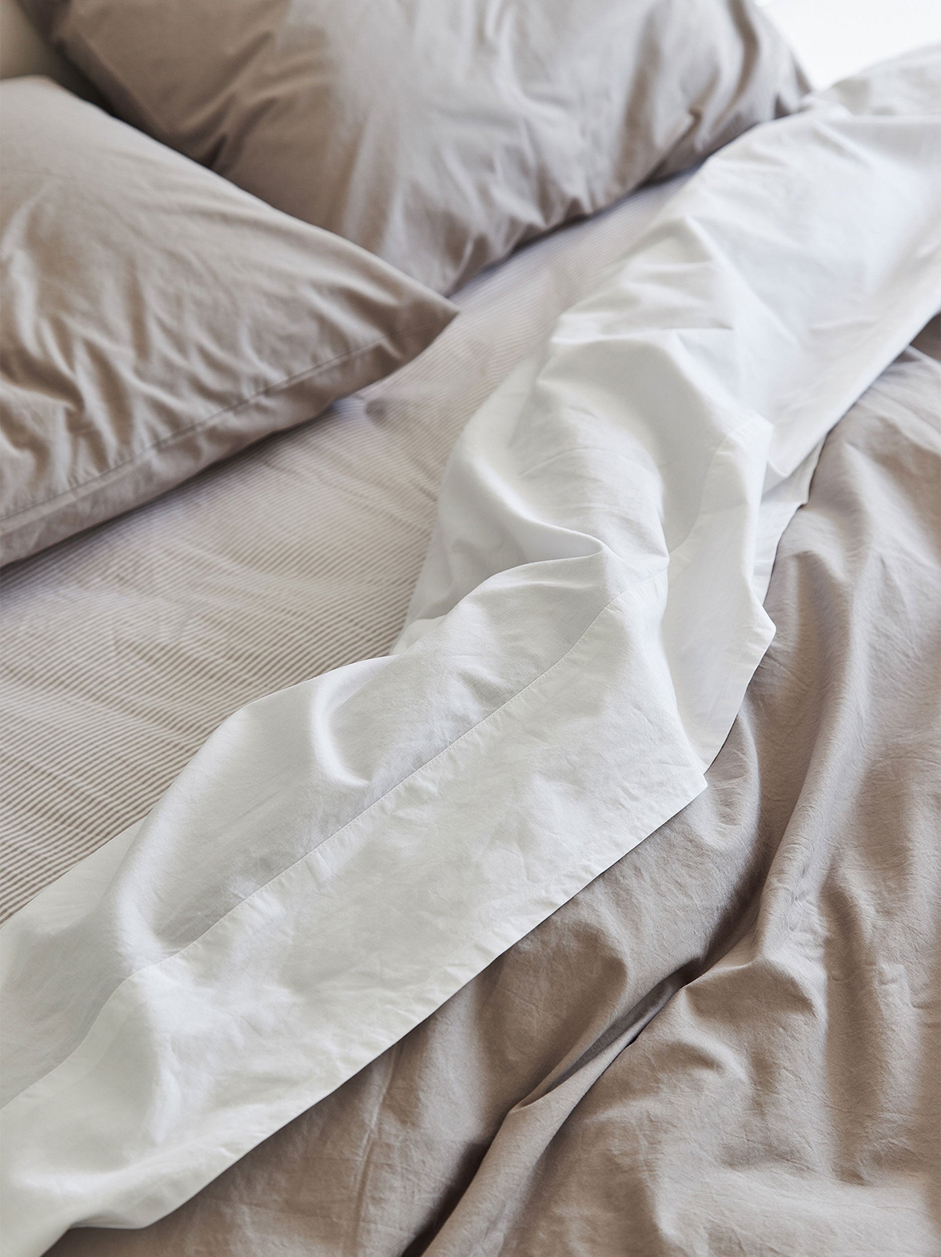 Classic Organic Cotton Flat Sheet White / King Single