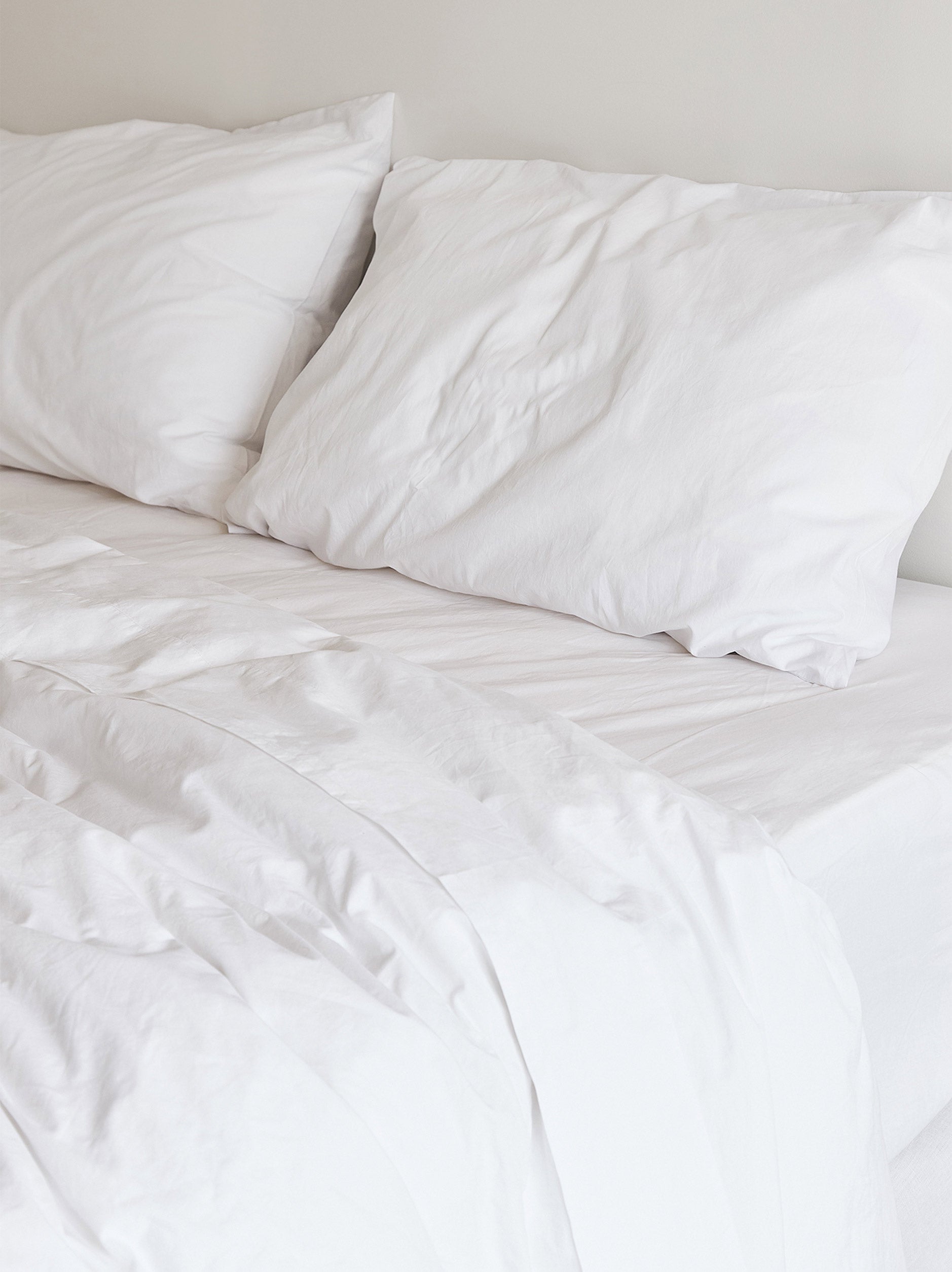 Classic Organic Cotton Flat Sheet White / Queen