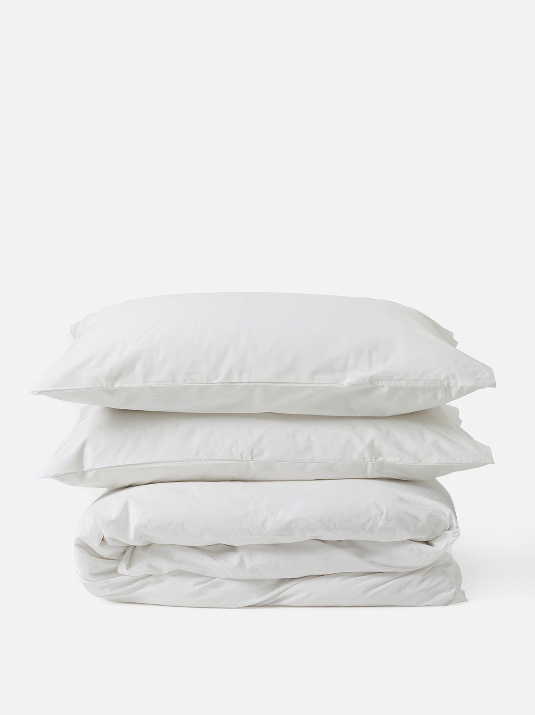 Classic Organic Cotton Duvet Cover White / King Single/Double