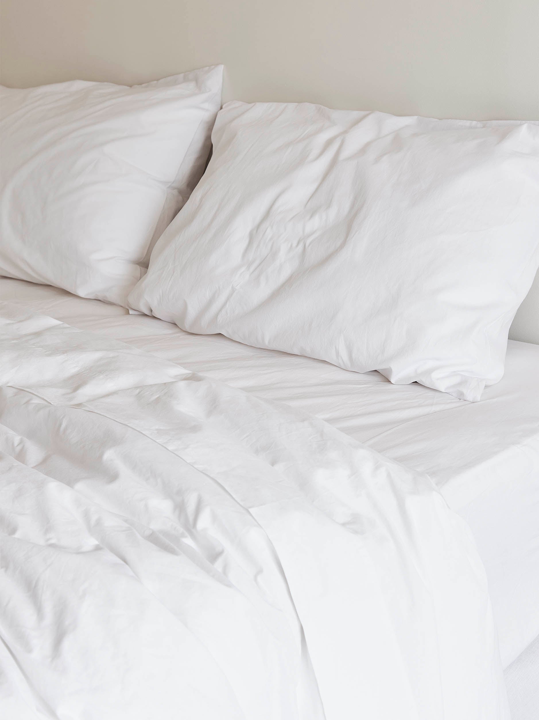 Classic Organic Cotton Duvet Cover White / King