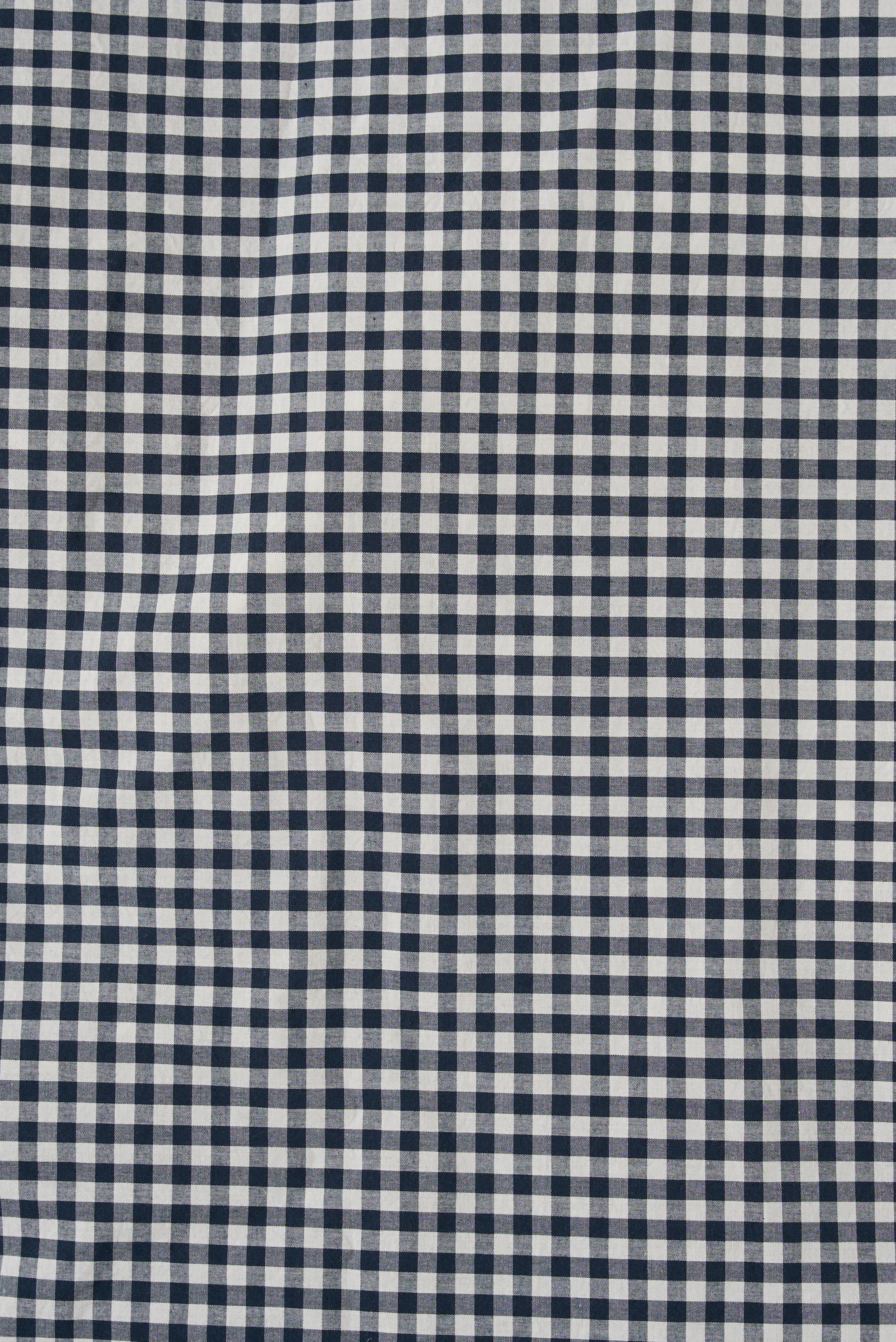 Gingham Organic Cotton Euro Pillowcase Navy / Euro Pillowcase