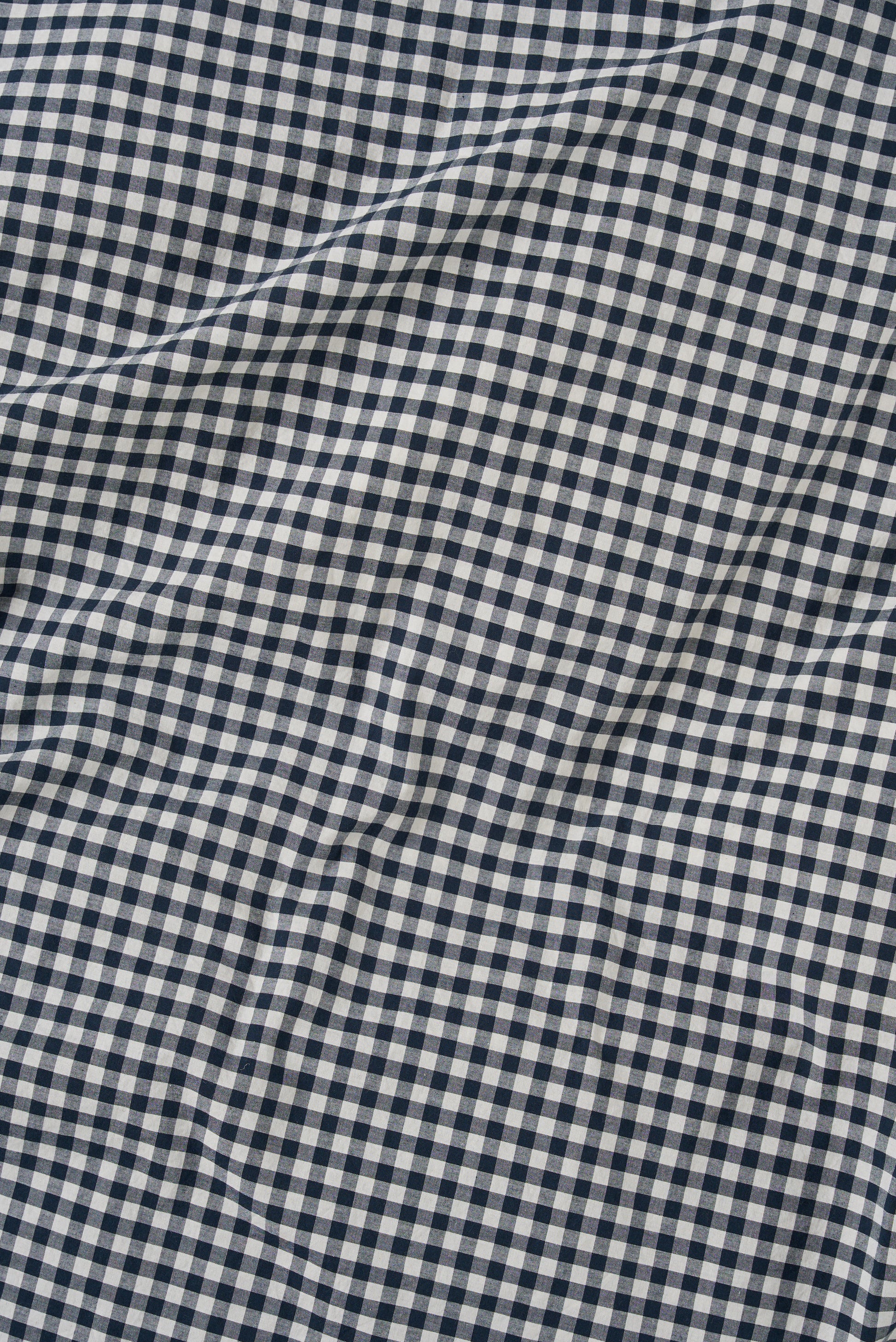 Gingham Organic Cotton Lodge Pillowcase Pair Navy / Lodge Pillowcase Pair