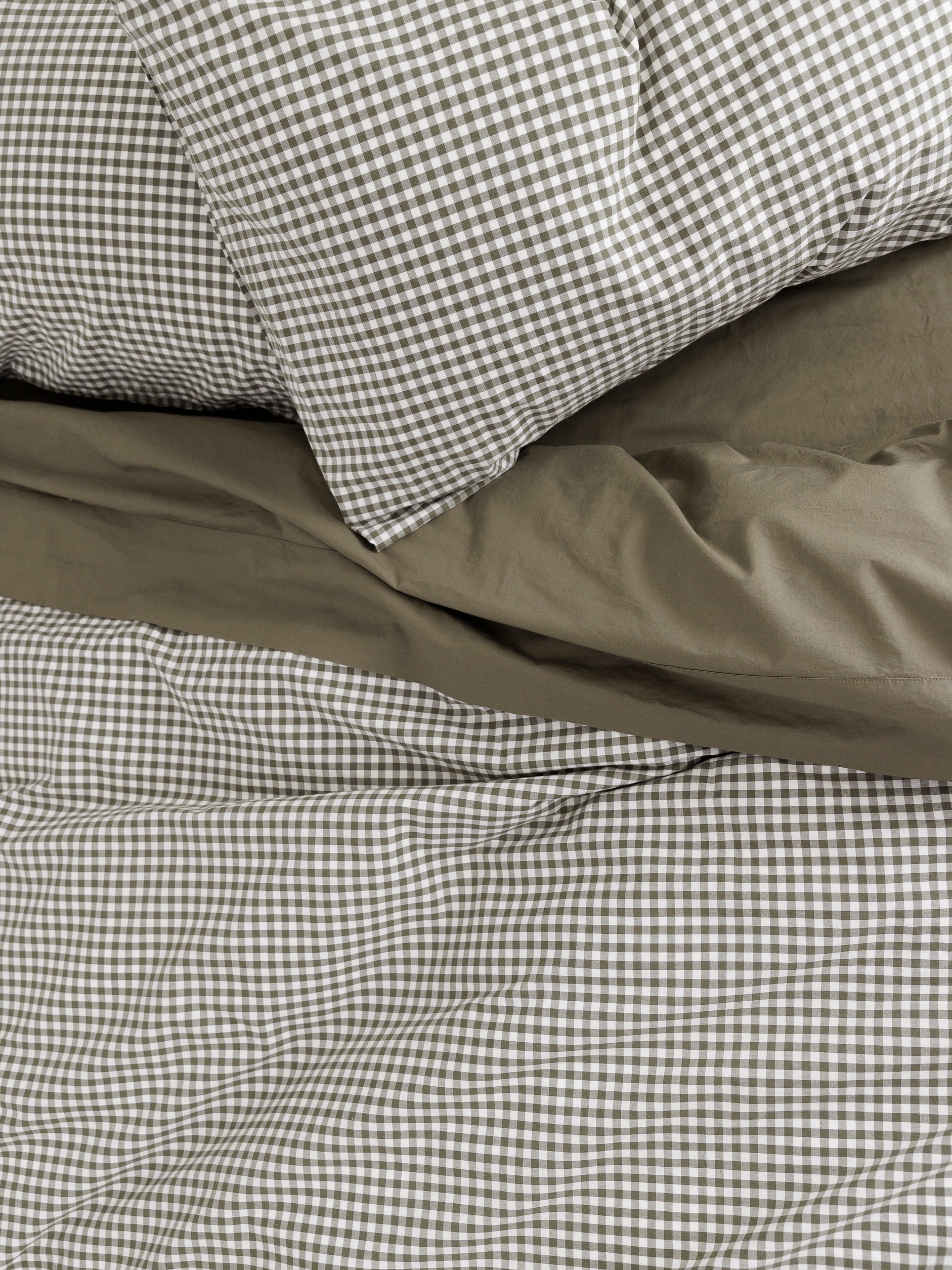 Classic Organic Cotton Fitted Sheet Olive / King Single