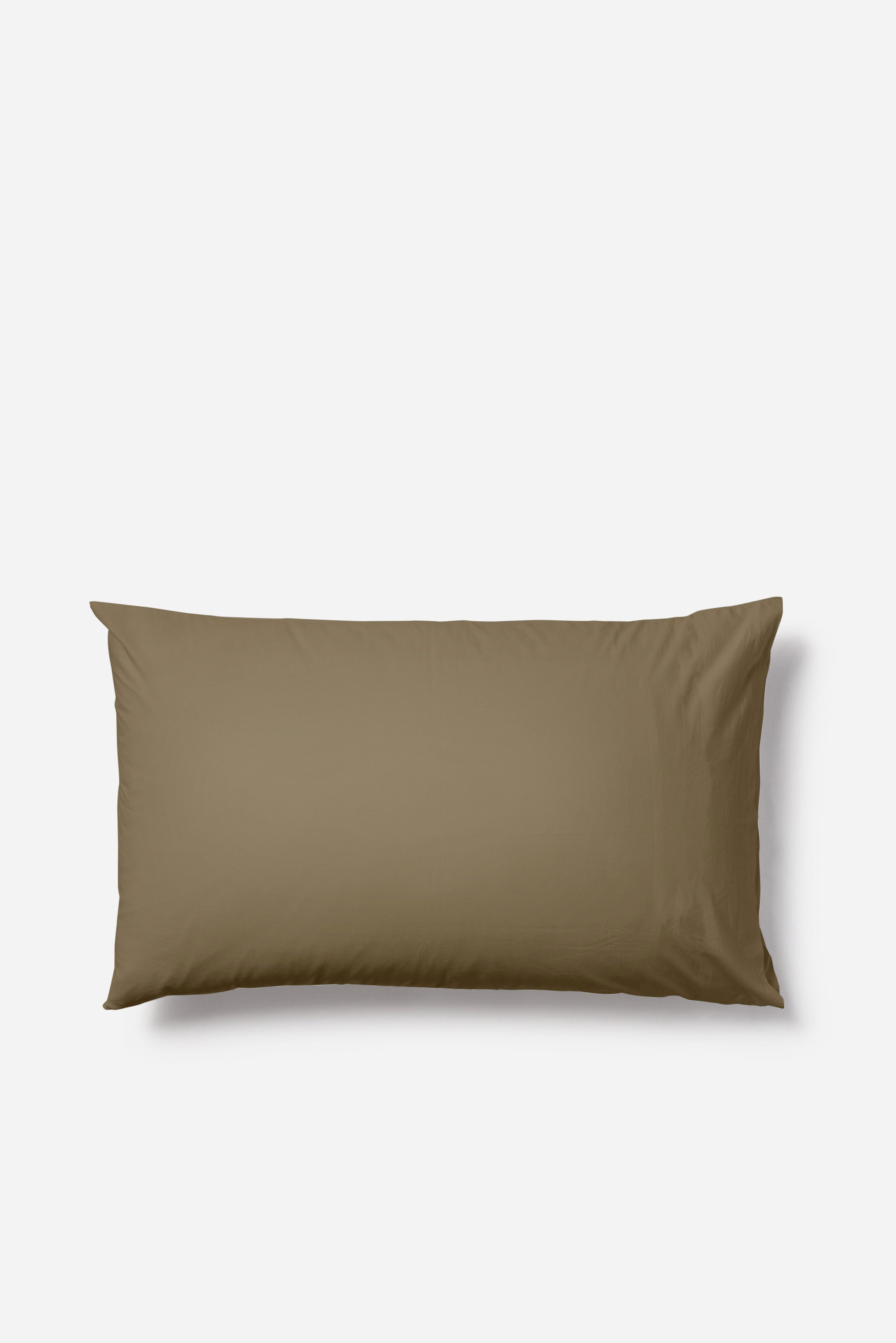 Classic Organic Cotton Pillowcase PR Olive / Pillowcase Pair
