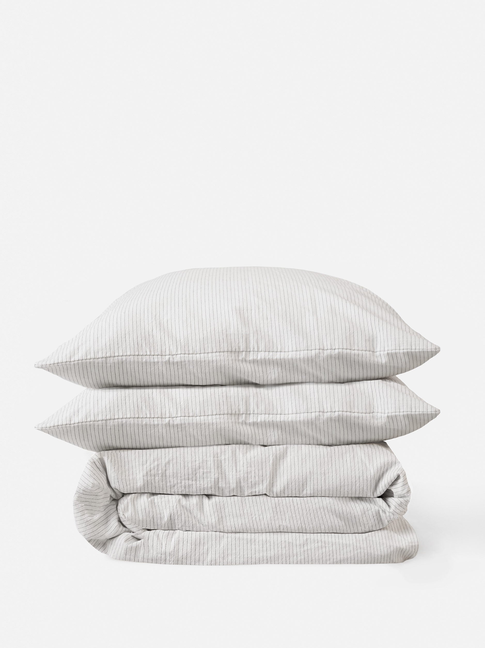 CE Duvet Cover White/Charcoal / King Single/Double
