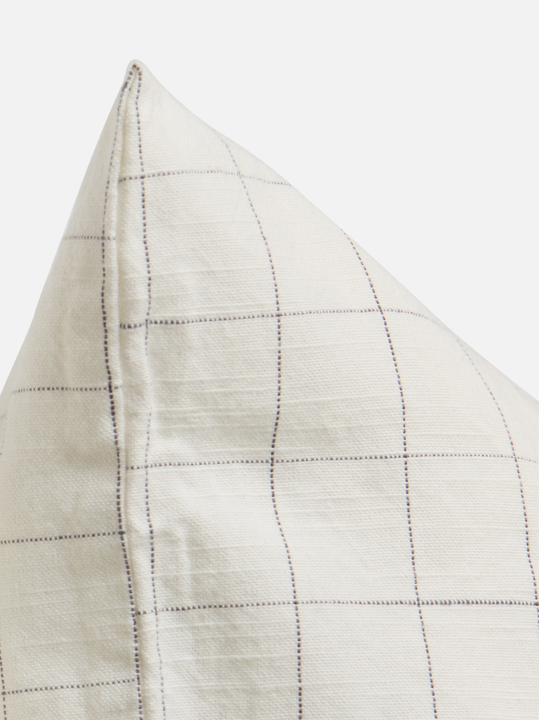 Grid Pillowcase Pair White/Charcoal / Pillowcase Pair