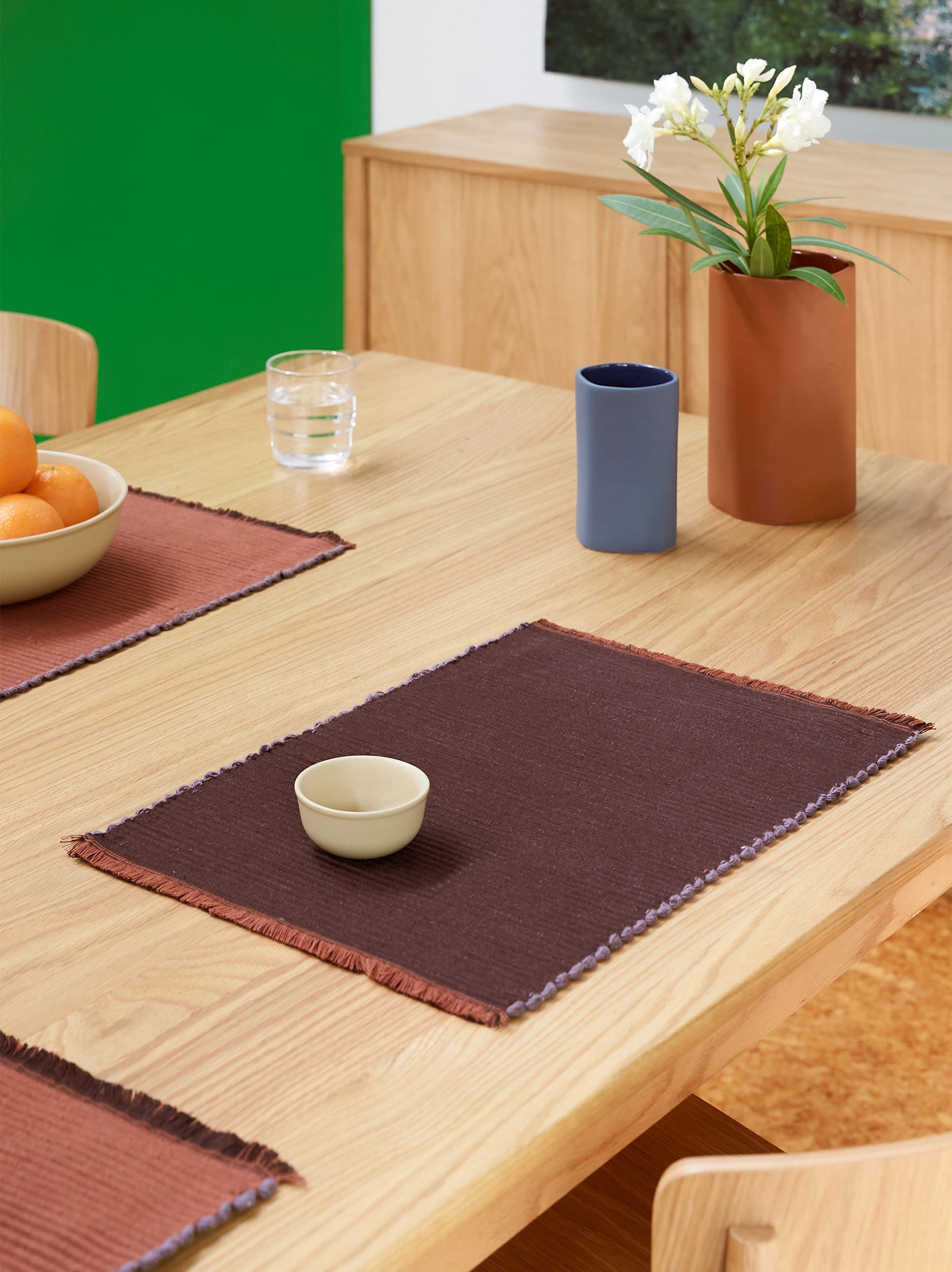 Albers Placemat Mulberry/Brick / 45.5x30cm