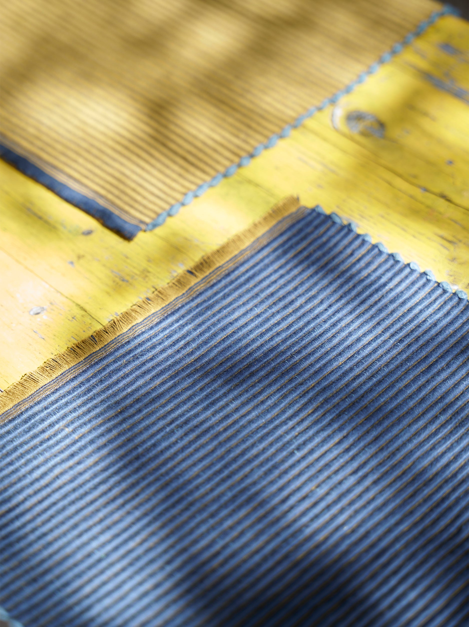 Albers Placemat Denim/Ochre / 45.5x30cm