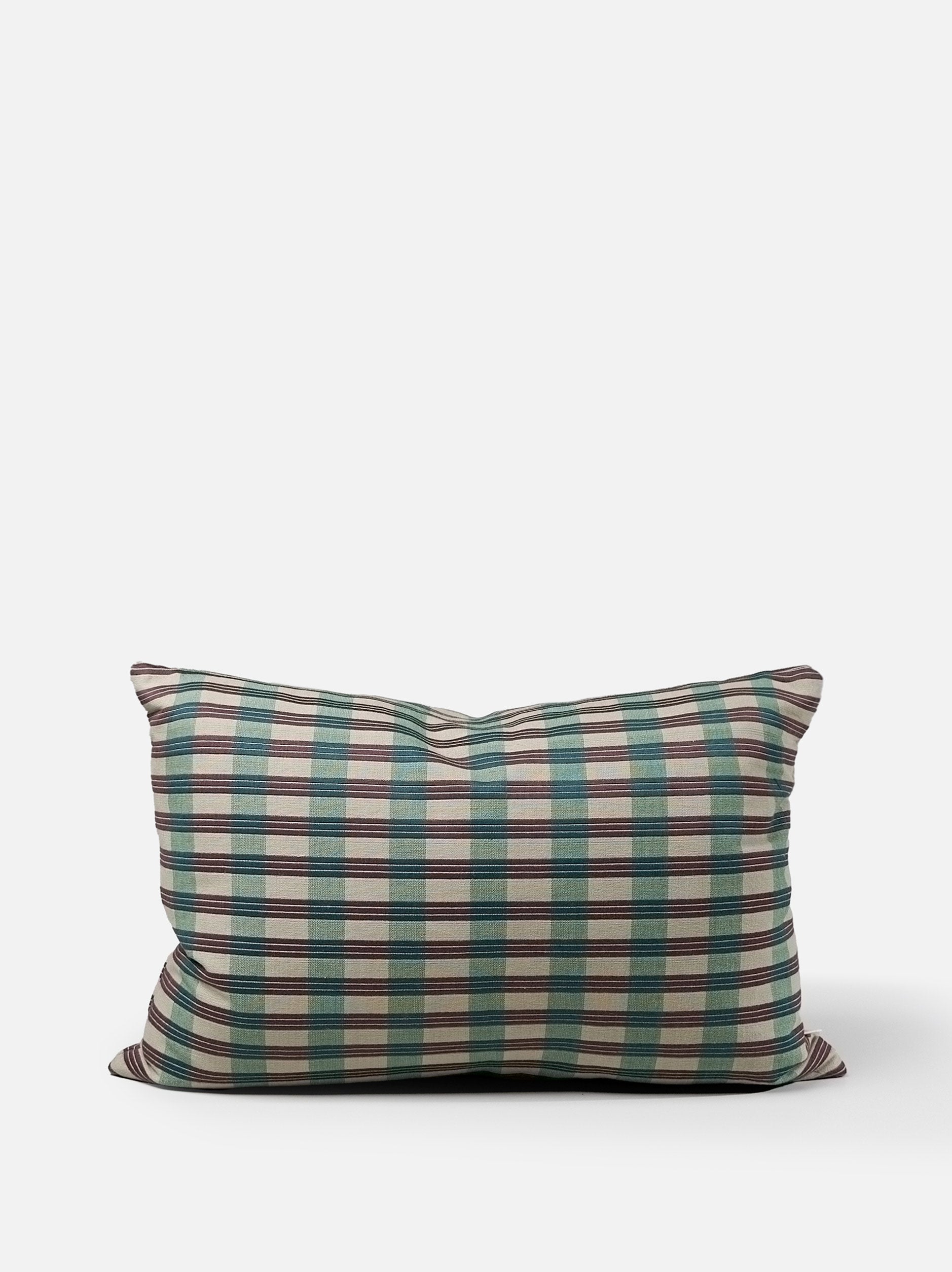 Folio Cushion Cover Mint/Boysenberry / 60x40cm