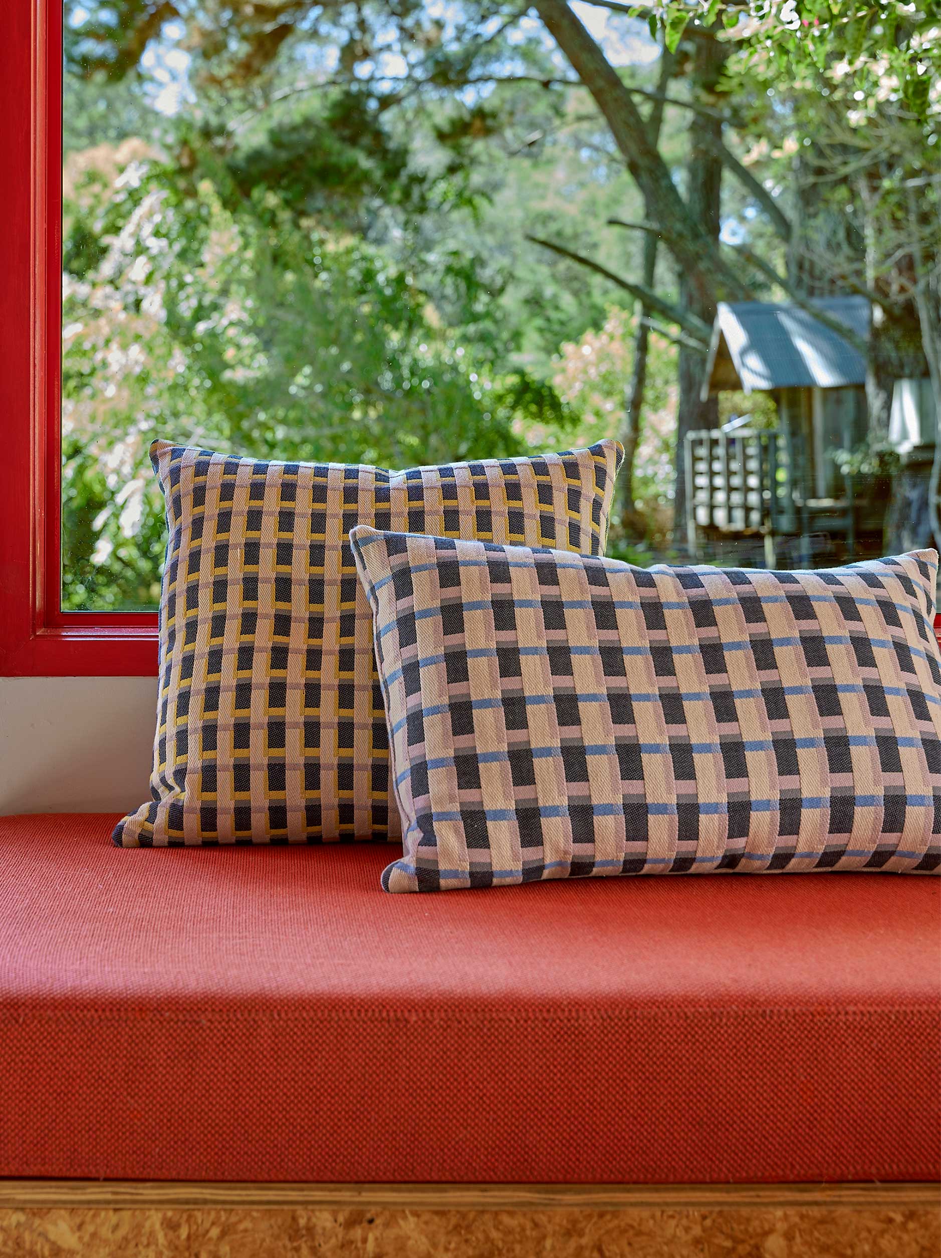 Civic Cushion Cover Cornflower/Multi / 60x40cm
