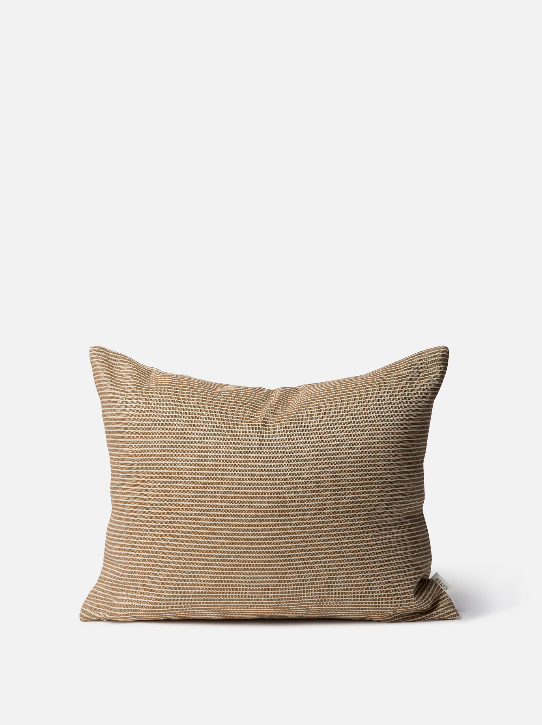 Reversible Pinstripe Cushion Cover Bronze/Coconut / 50x40cm