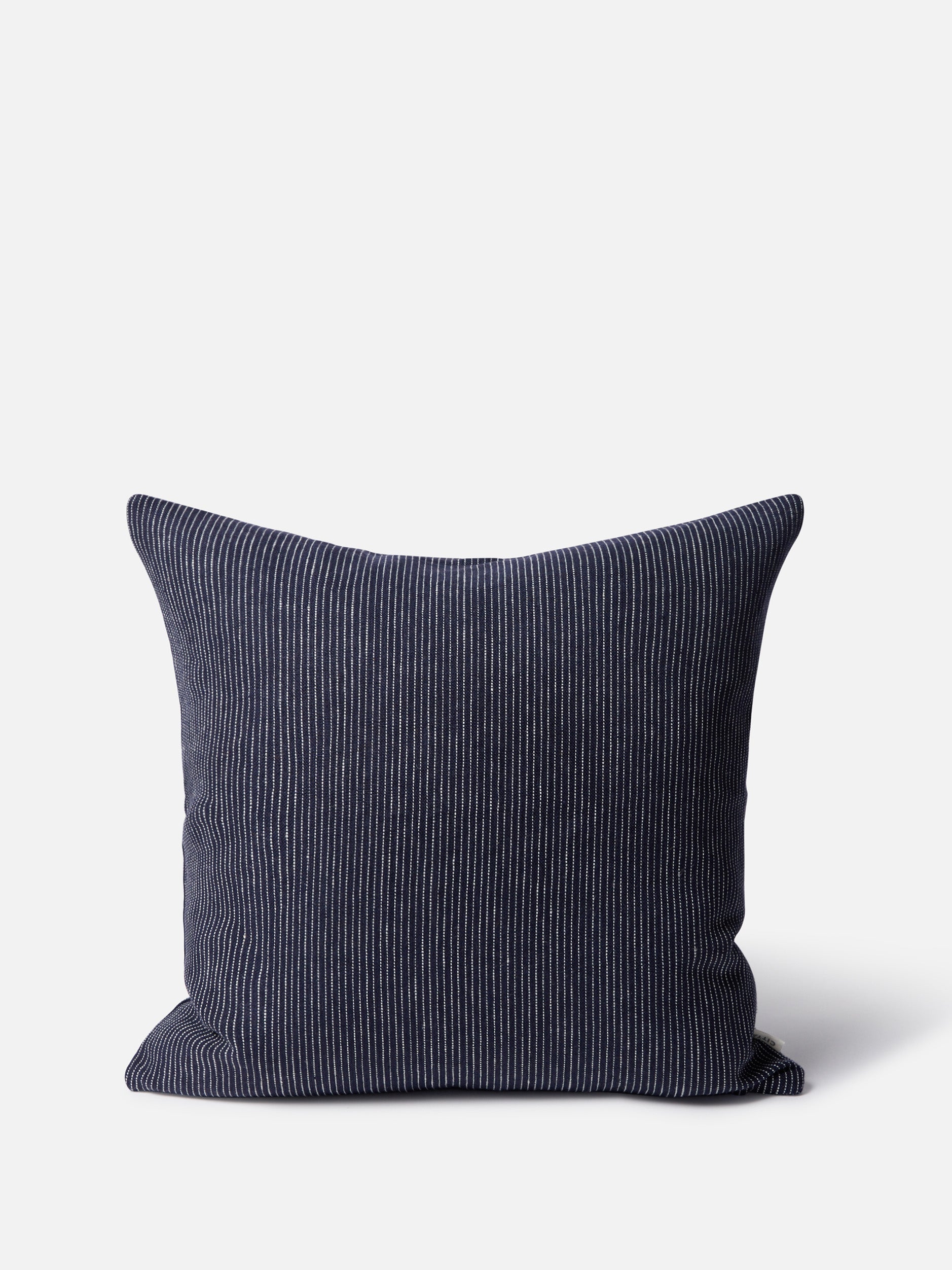 Fine Striped Linen Cushion Cover Night / 55x55cm