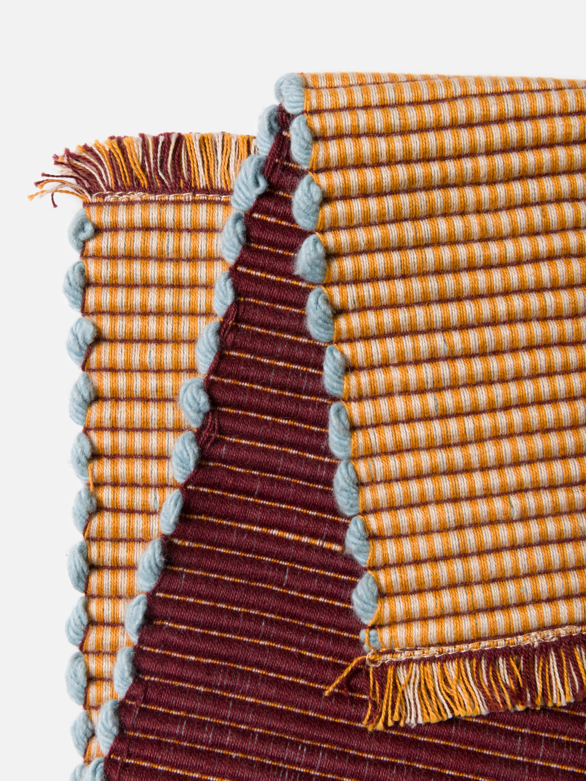 Albers Striped Placemat Saffron/Merlot / One Size