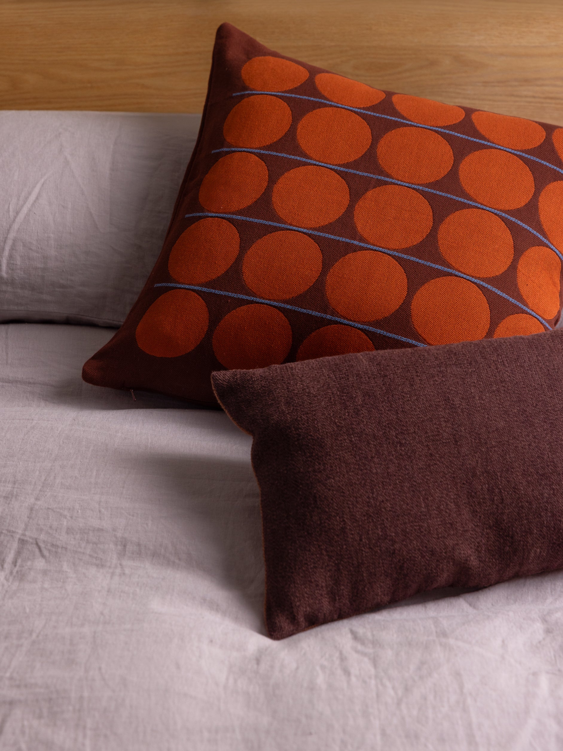 Abacus Cushion Cover Merlot/Cherry / 55x55cm