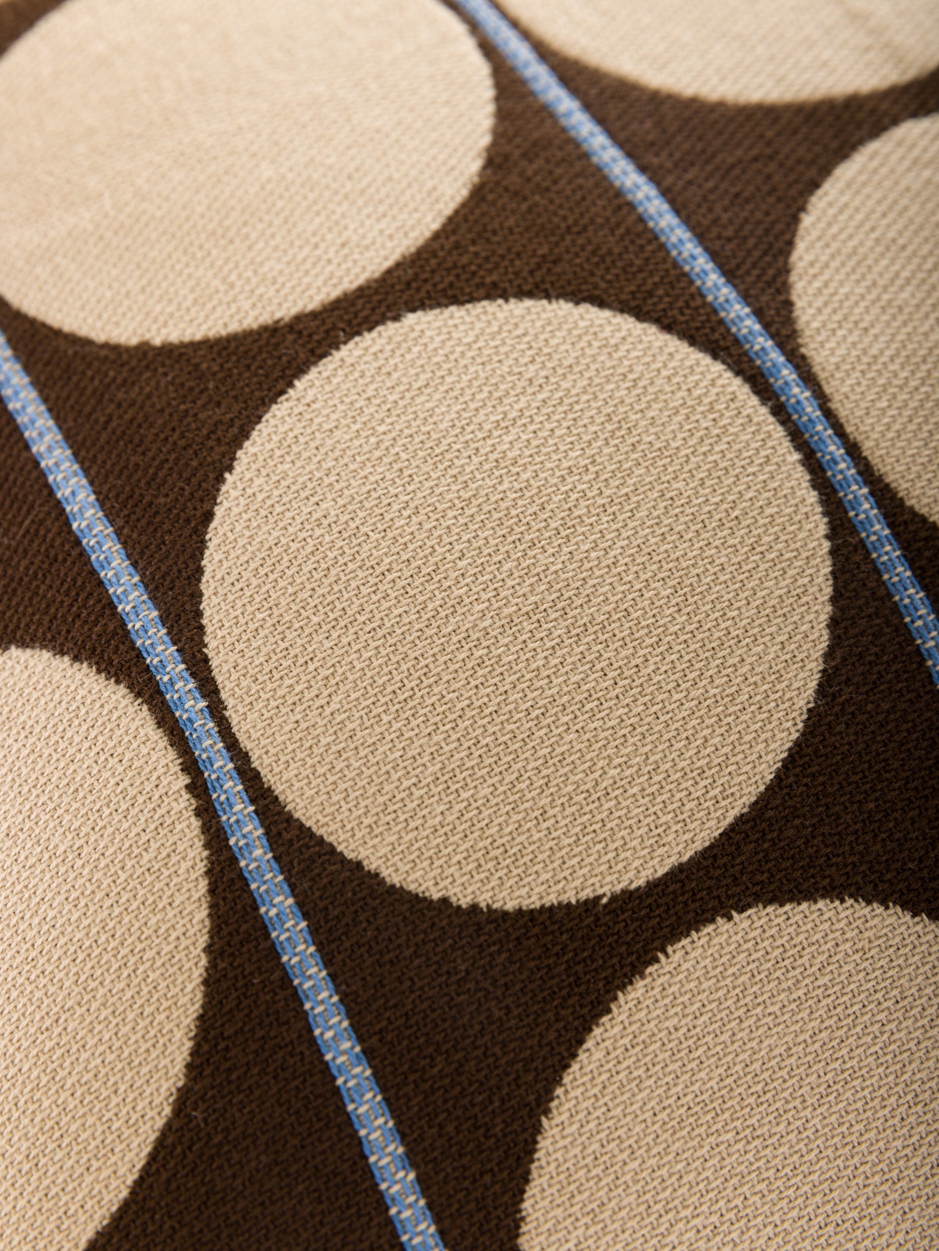 Abacus Cushion Cover Chocolate/Wheat / 55x55cm